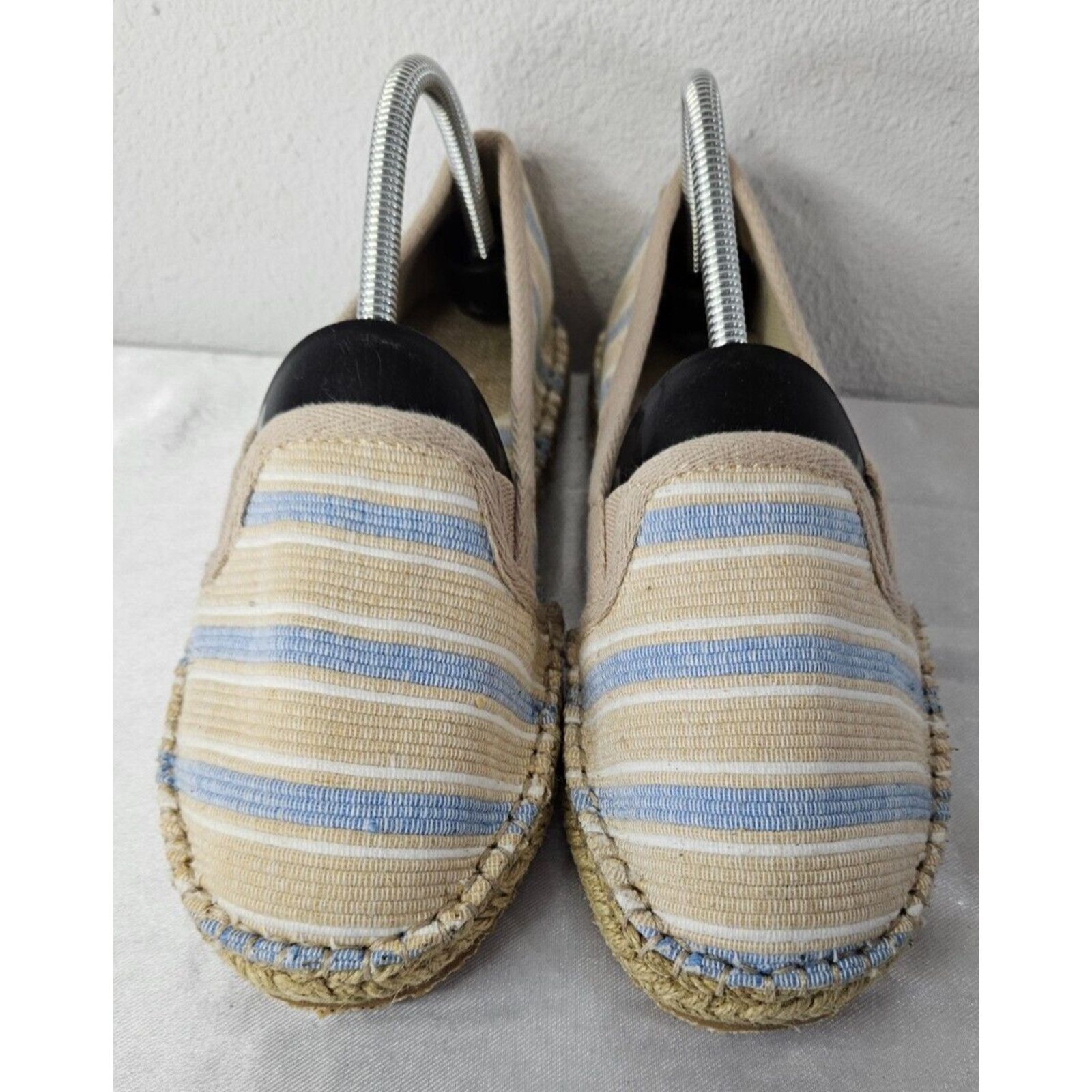 Other Acorn Espadrille Slippers Women’s Size 8 Beige Blue Striped Size US 8 / IT 38 - 2 Thumbnail