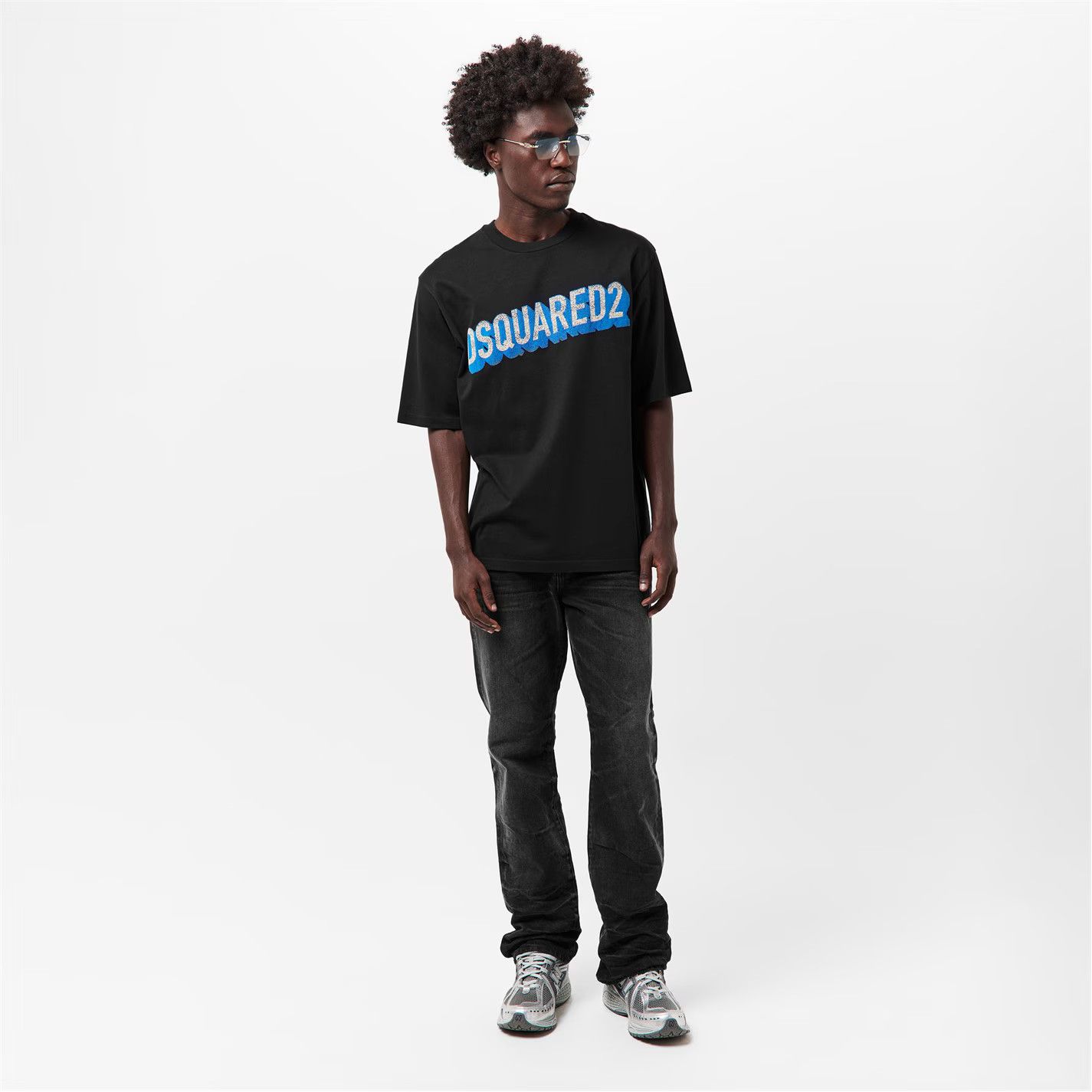 Dsquared2 o1g2r1mq0426 Cotton T-Shirt in Black Size US XXL / EU 58 / 5 - 6 Thumbnail