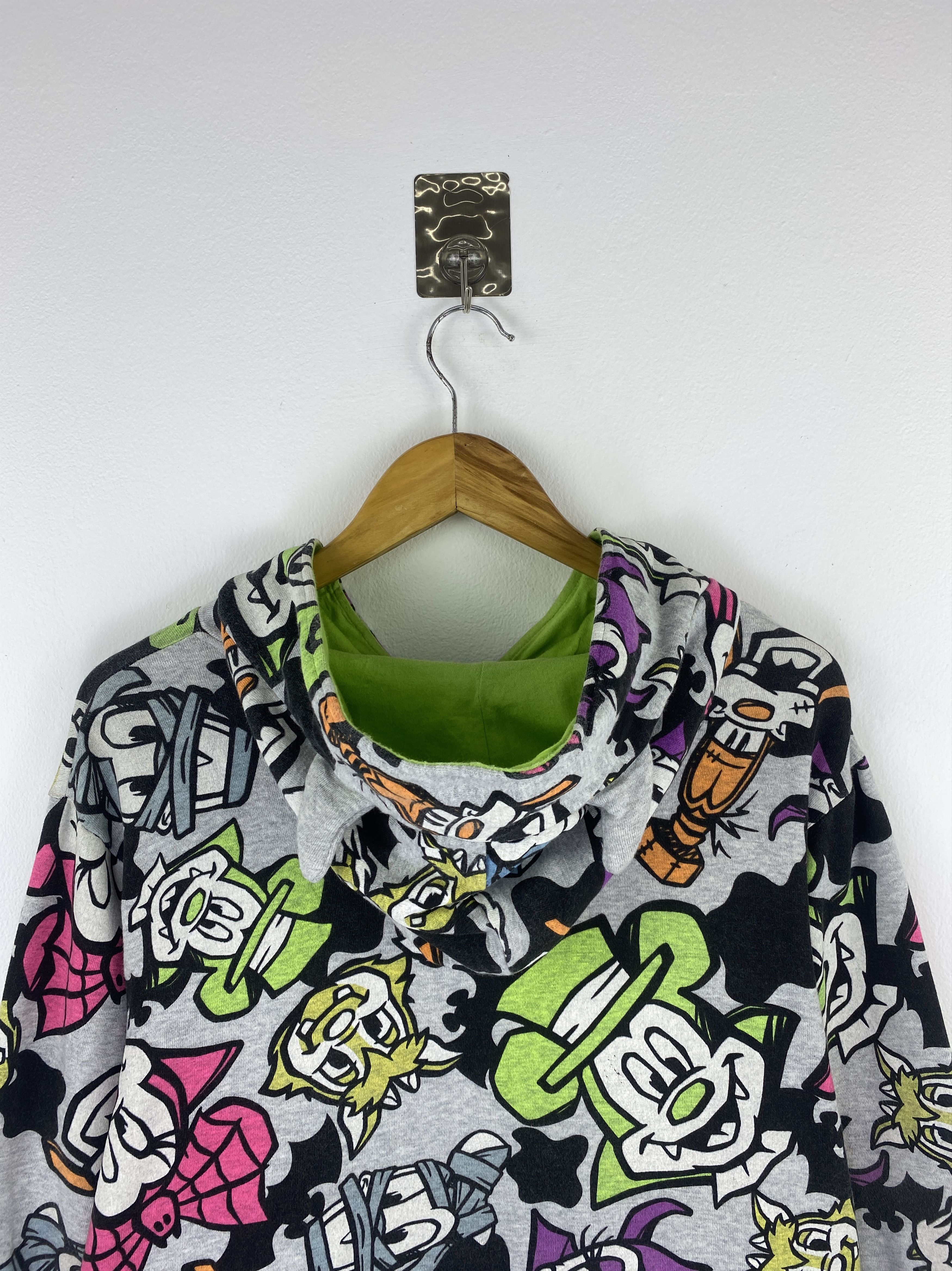 Disney Vintage Disney All Over Print Zipper Up Hoodie SH0443 Size US M / EU 48-50 / 2 - 4 Thumbnail
