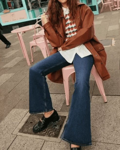 Levi's × Levi's Vintage Clothing Modern Levis 1970 Bell Orange Tab Bell Bottom Flare 29x34 Size 29" - 1 Thumbnail
