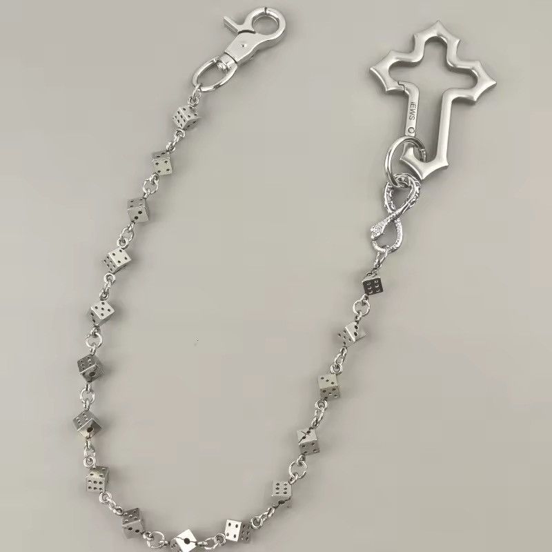 Jewelry Cross Dice Wallet Chain Size ONE SIZE - 8 Thumbnail