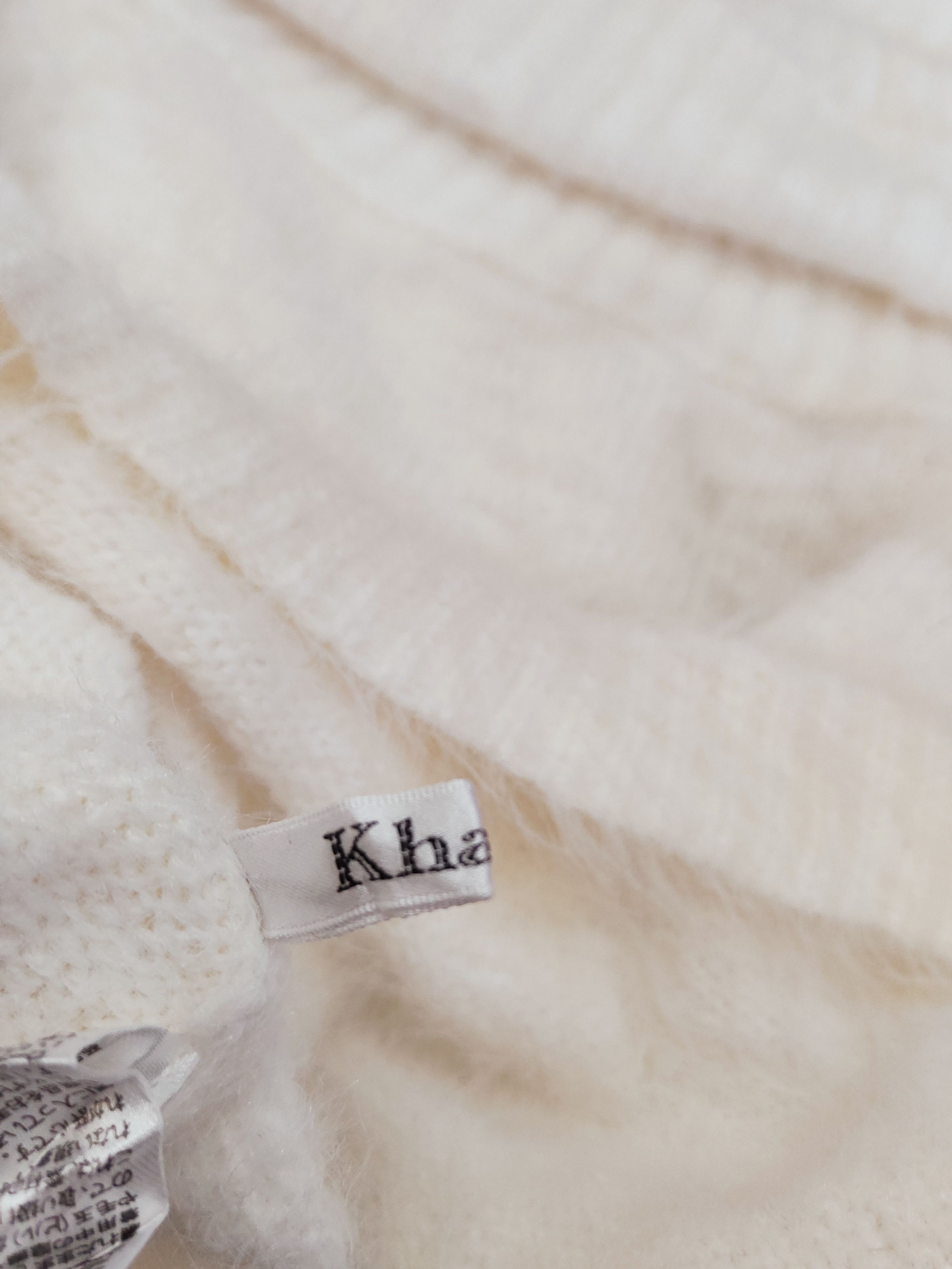 Japanese Brand × Vintage Vintage 💥 Khalita White Fur Mohair Knitwear Size M / US 6-8 / IT 42-44 - 13 Thumbnail