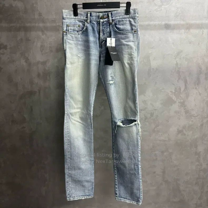 Saint Laurent Paris Saint Laurent Paris Slim Fit Denim Pants Size US 29 - 1 Thumbnail