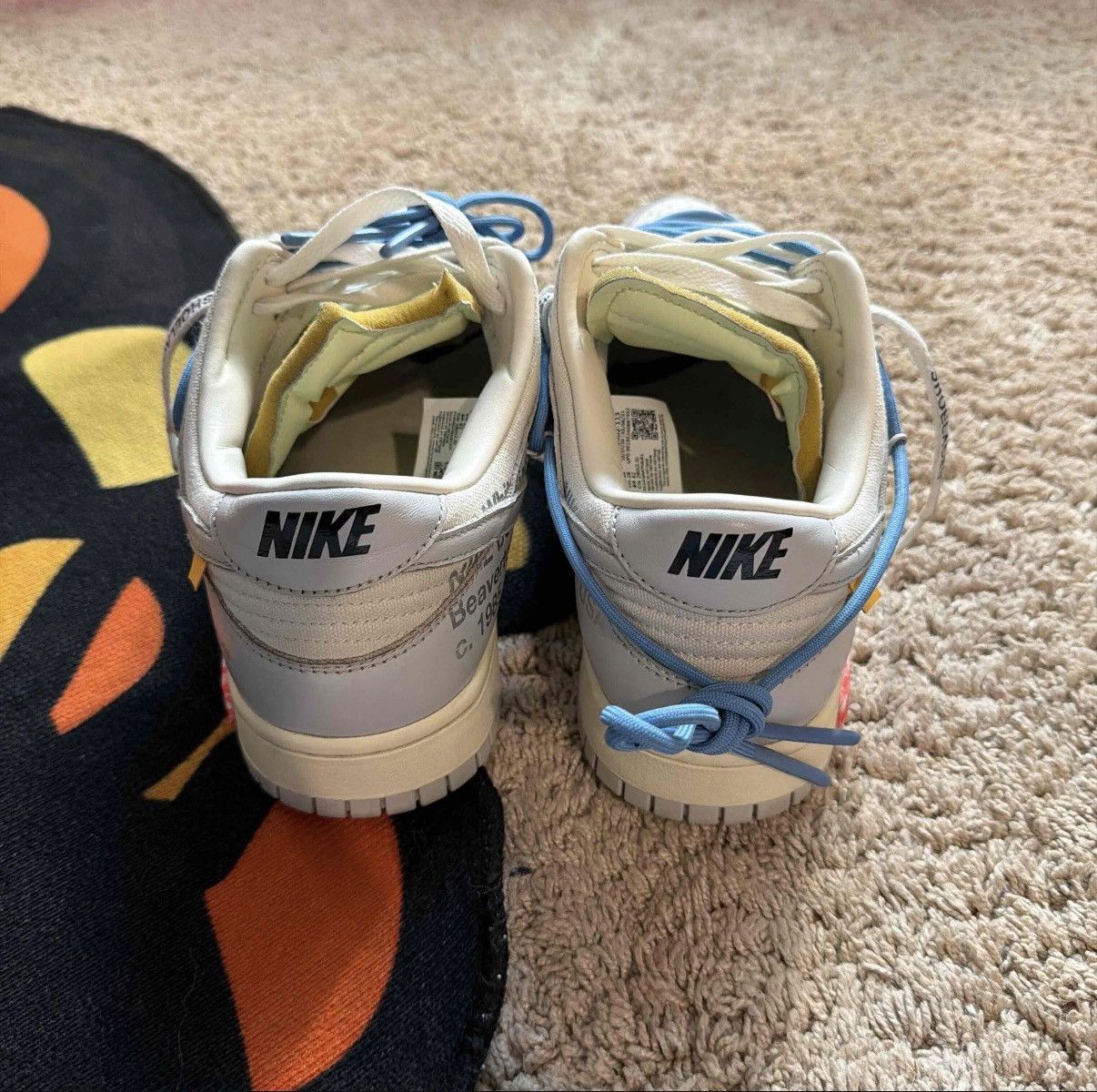 Nike × Off-White Off-White x Nike Dunk Low “The 50” – Size 10 – With Zip Tie Size US 10 / EU 43 - 4 Thumbnail
