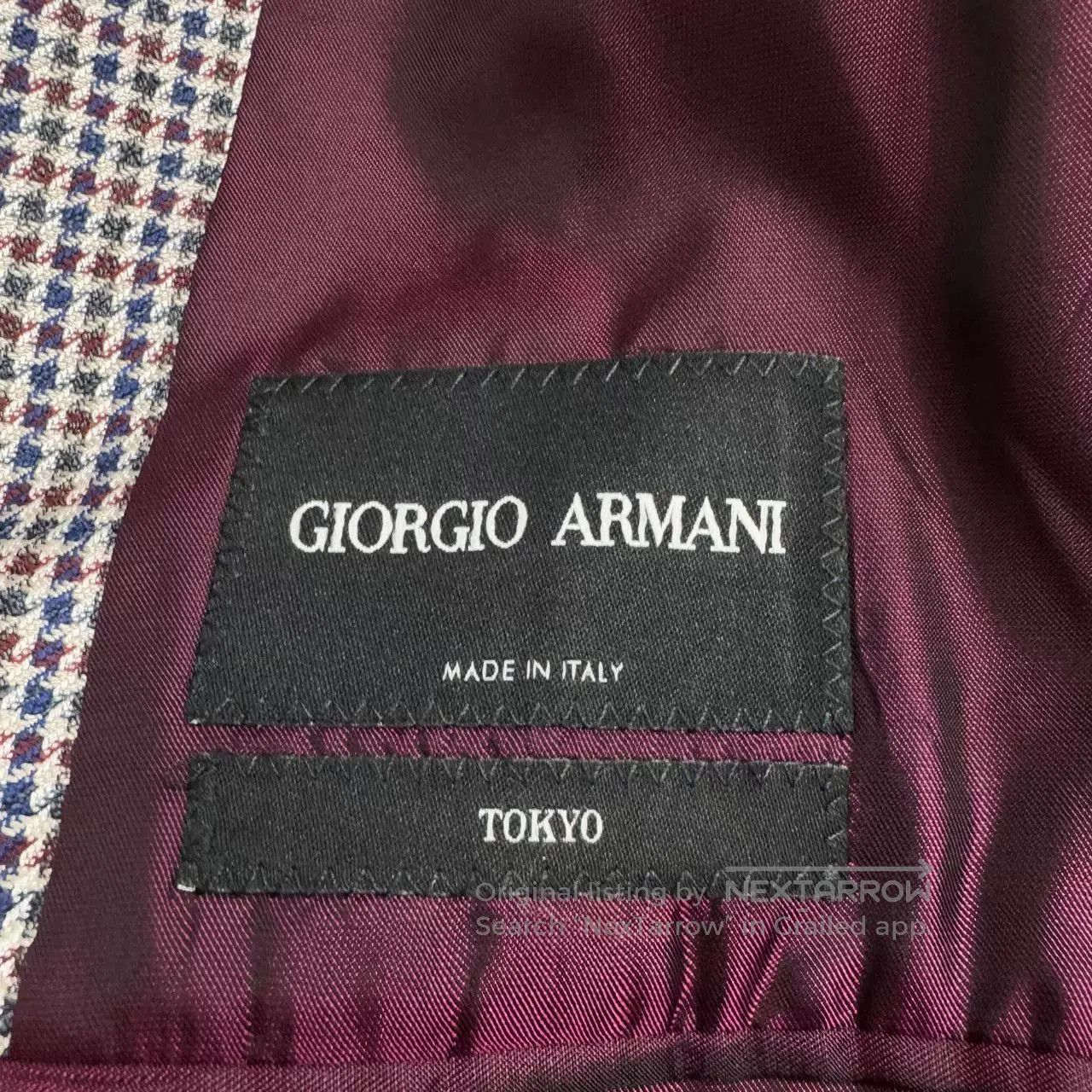 Giorgio Armani GIORGIO ARMANI Checked Blazer. Size US M / EU 48-50 / 2 - 3 Thumbnail