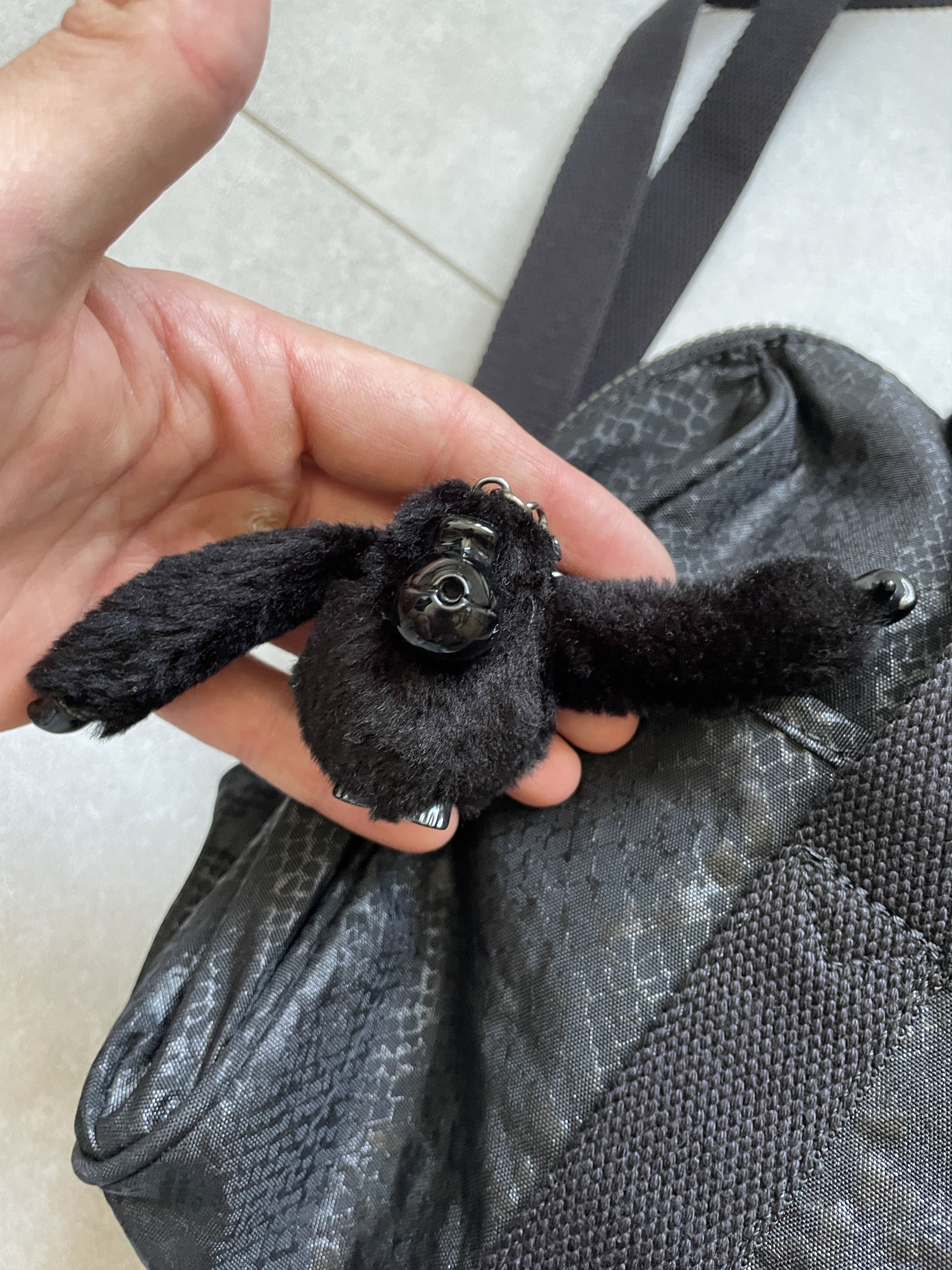 Vintage Y2K KIPLING BLACK MONKEY NYLON BAG Size ONE SIZE - 2 Thumbnail