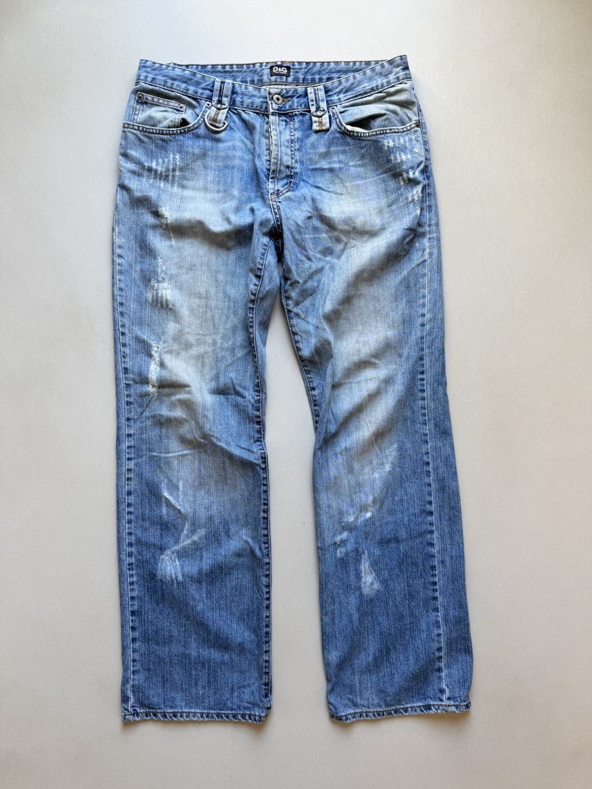 Y2K Dolce&Gabbana Distressed Denim Pants