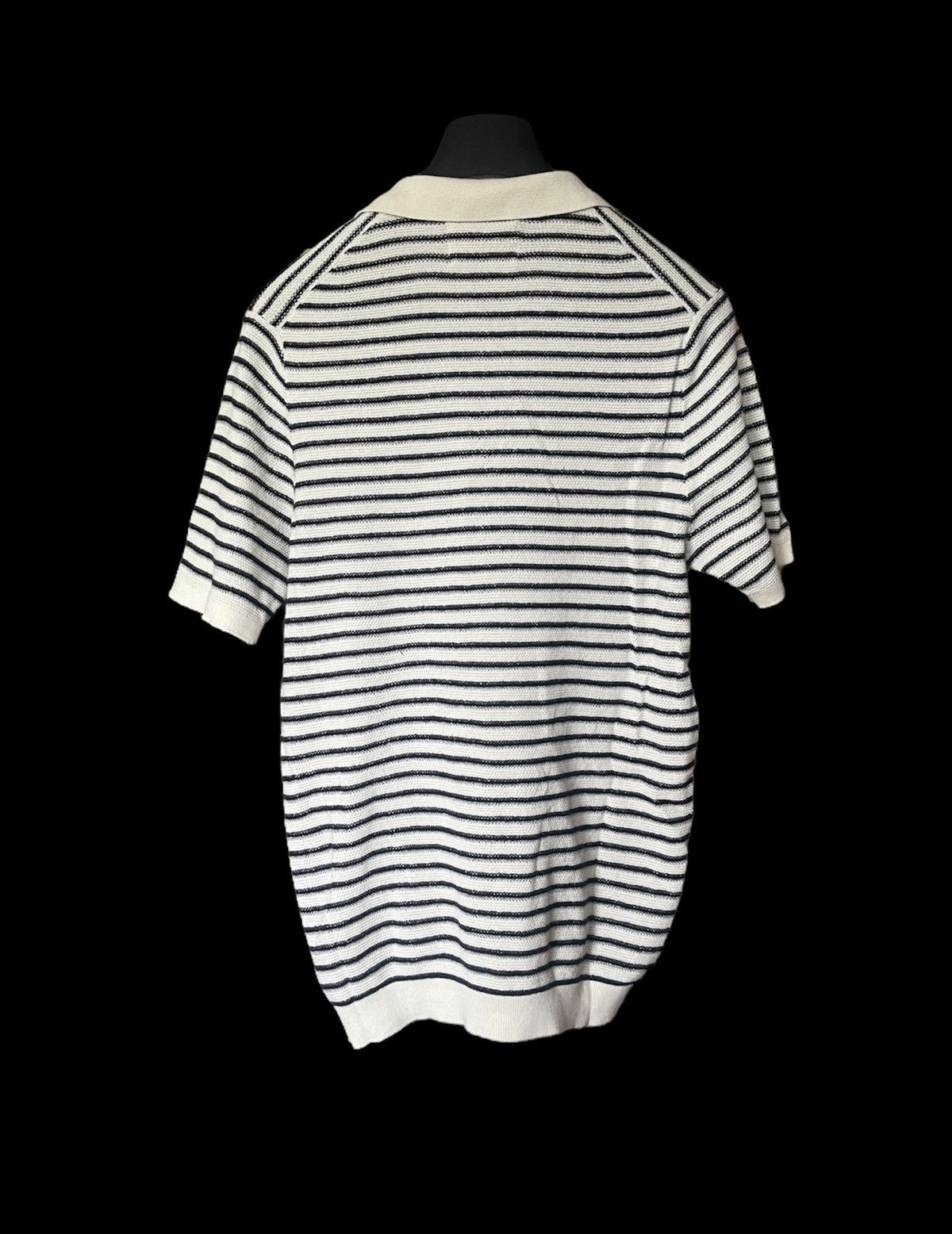 Designer Folk Striped sopranos Italian style polo tee Size US L / EU 52-54 / 3 - 7 Thumbnail