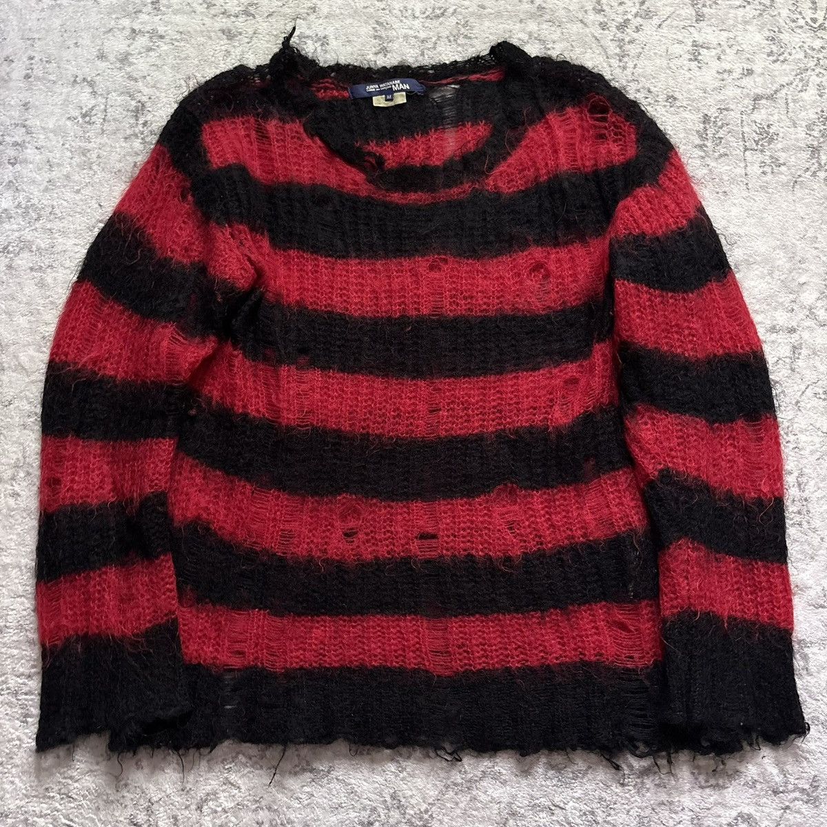 Junya Watanabe × Supreme Brushed camouflage mohair sweater | Grailed