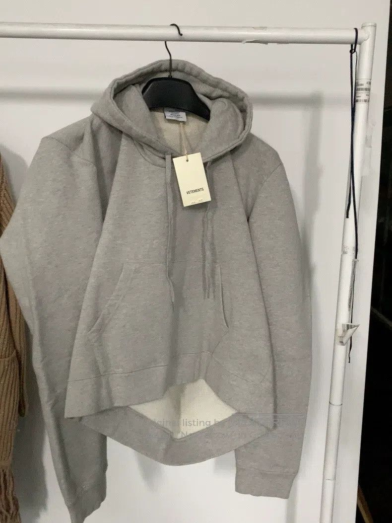 Vetements Vetements Grey Hooded Sweatshirt Size US XS / EU 42 / 0 - 1 Thumbnail