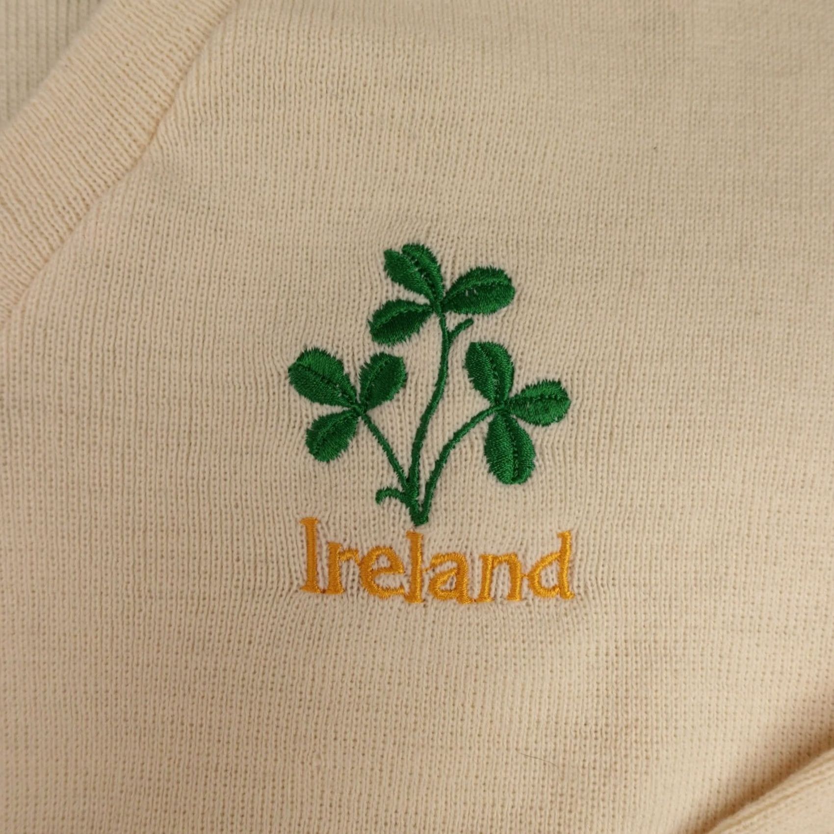 Vintage VINTAGE Ireland Sweater Mens L Brown V-Neck Embroidered Acrylic 80s 90s Size US L / EU 52-54 / 3 - 3 Thumbnail