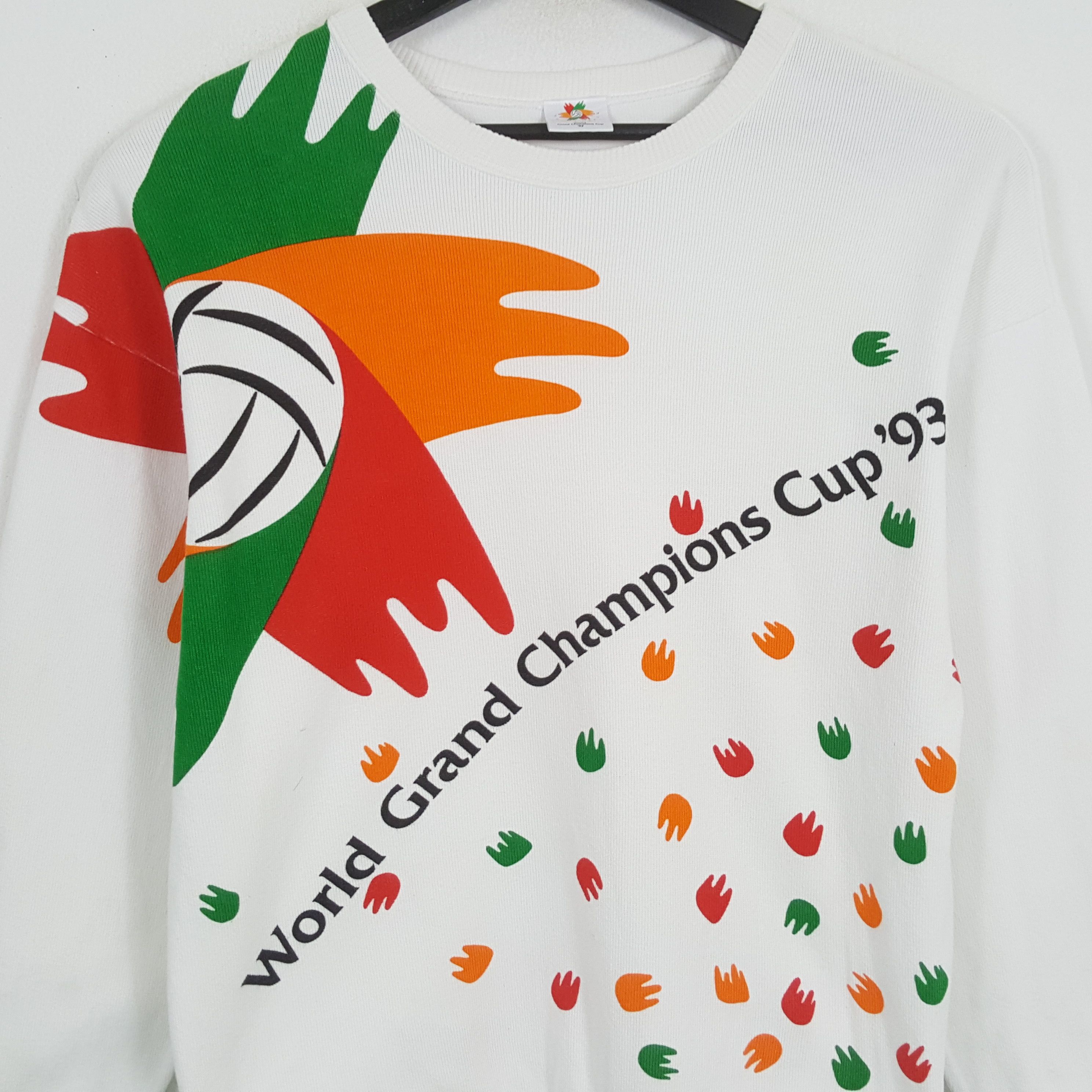 Japanese Brand × Vintage WORLD GRAND CHAMPIOS CUP 1993 Streetwear Sweatshirt Size US L / EU 52-54 / 3 - 2 Thumbnail