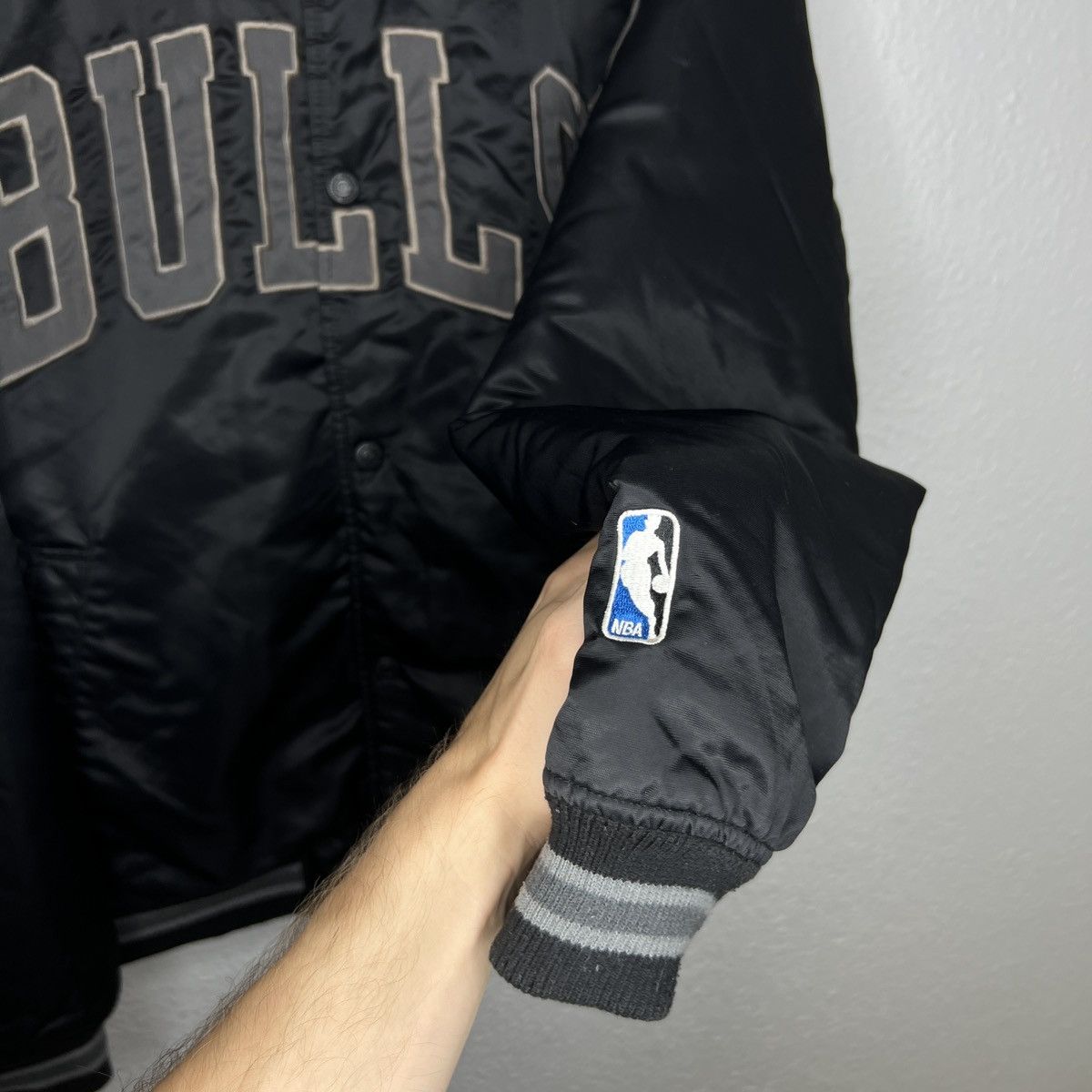 Champion × NBA × Vintage Champion Chicago Bulls Vintage Jacket Bomber Varsity Black Size US M / EU 48-50 / 2 - 5 Thumbnail
