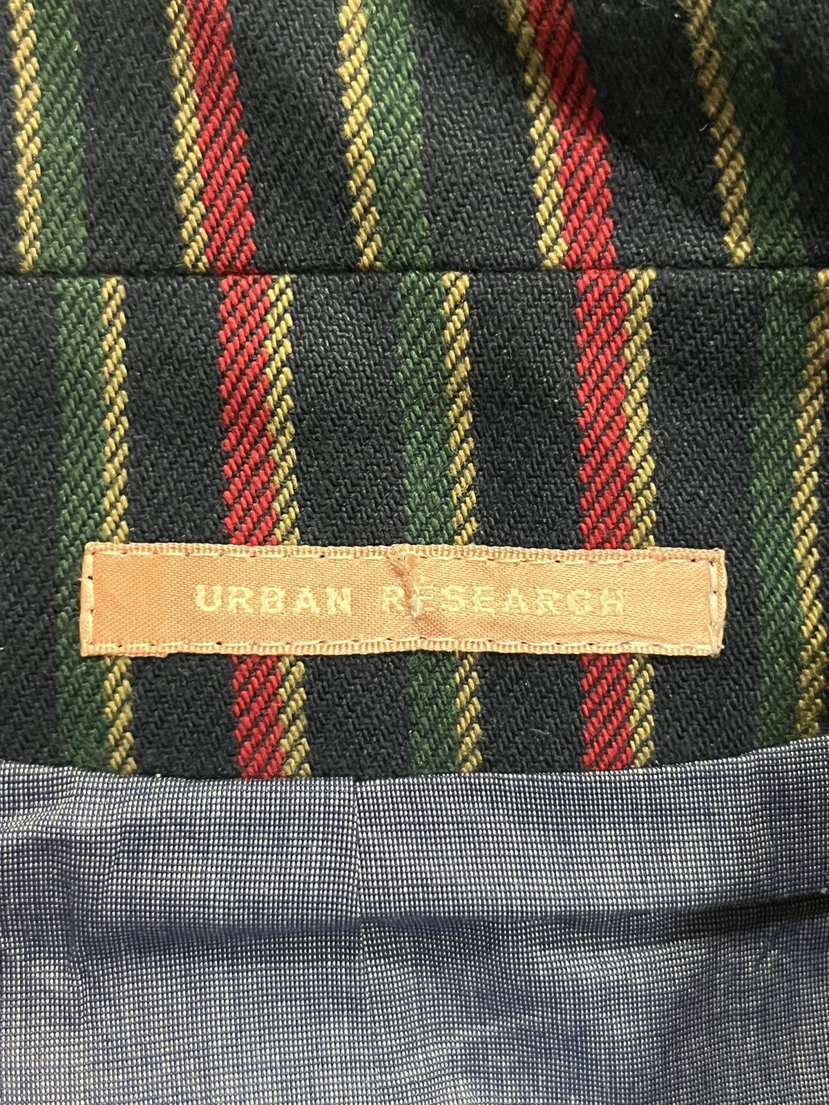 Japanese Brand × URBAN RESEARCH DOORS Urban Research Multicolor Stripes Herringbone Twill Blazer Size S / US 4 / IT 40 - 6 Thumbnail