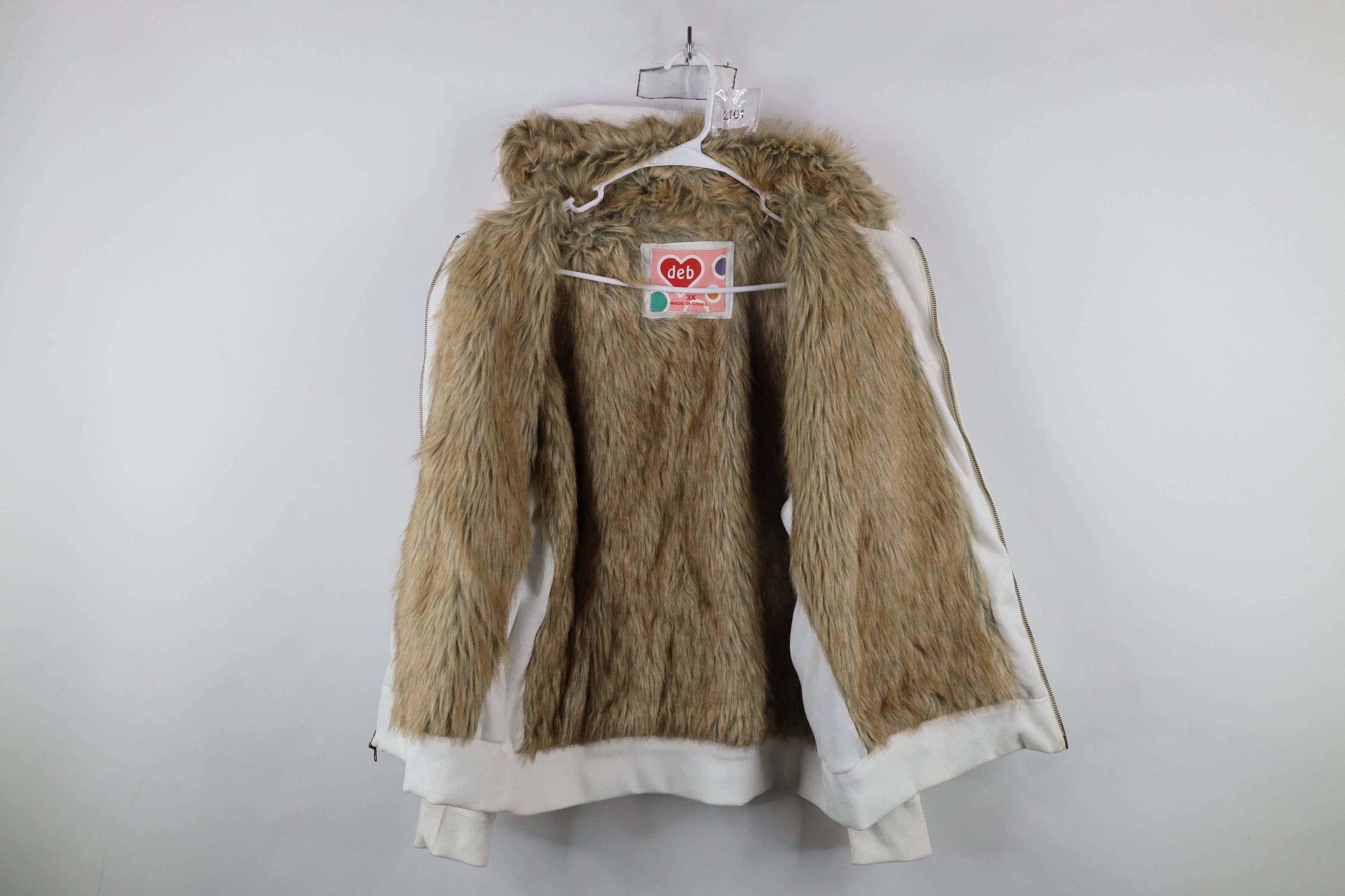 Vintage Vintage Y2K Baby Doll Fleece Lined Flower Tribal Hoodie Size 3XL / US 20-22 - 9 Thumbnail