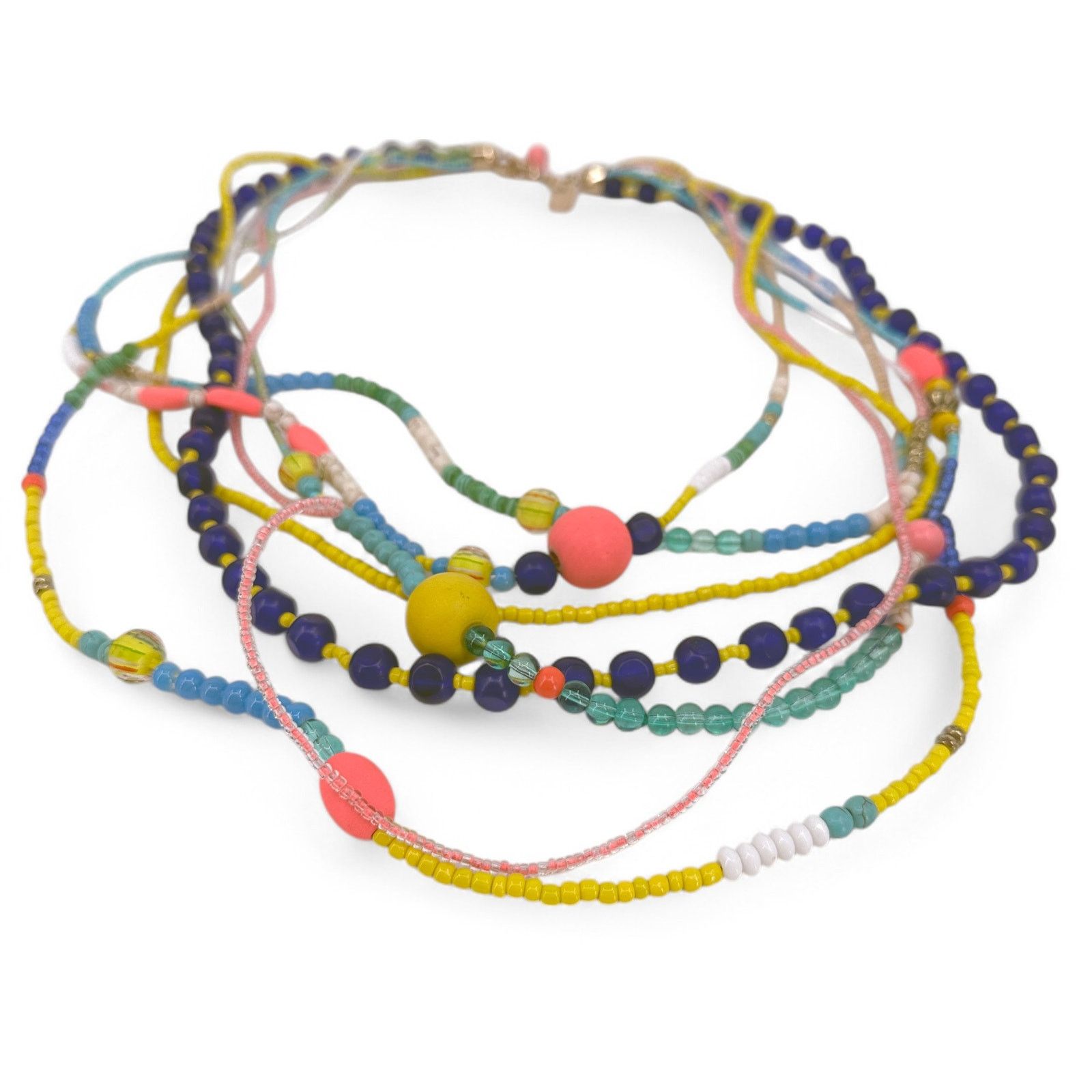 Vineyard Vines Vineyard Vines Colorful Layered Boho Statement Necklace Size ONE SIZE - 3 Thumbnail