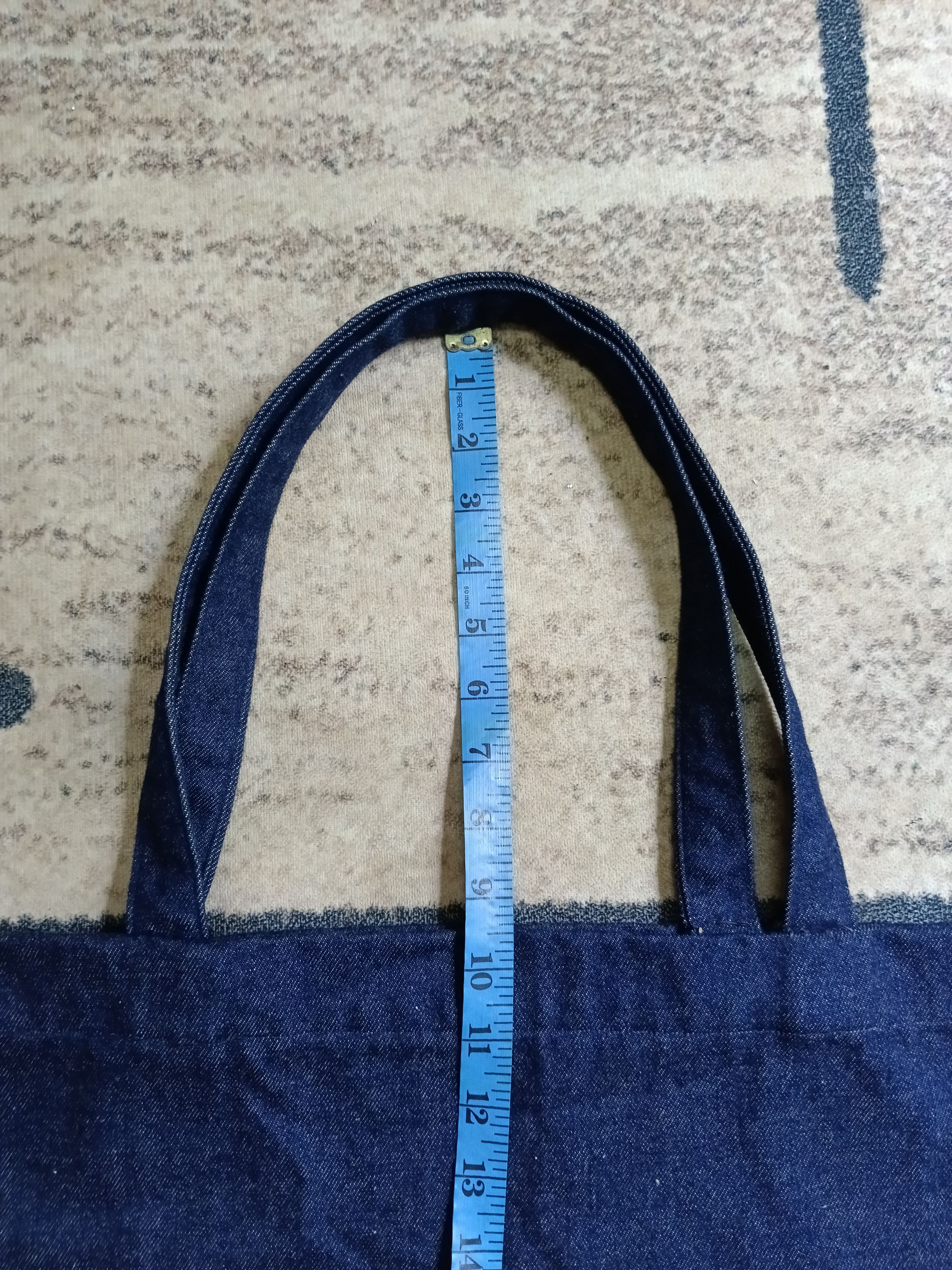 Blue Blue Japan TOTE BAG LARGE INDIGO DENIM SLEVEDGE Size ONE SIZE - 6 Thumbnail