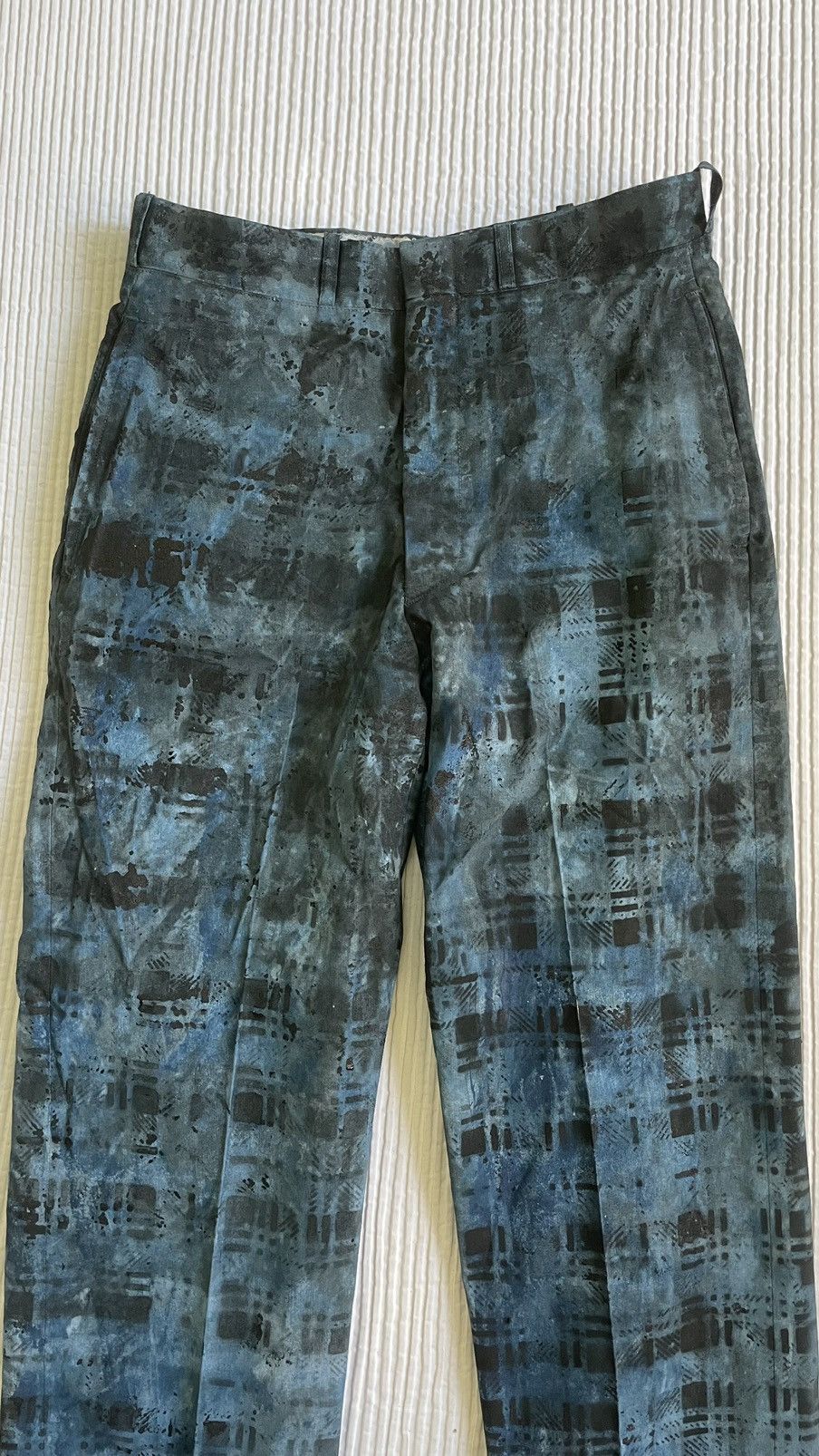 Designer Blackwatch Hand Painted Pants Size US 29 - 14 Thumbnail