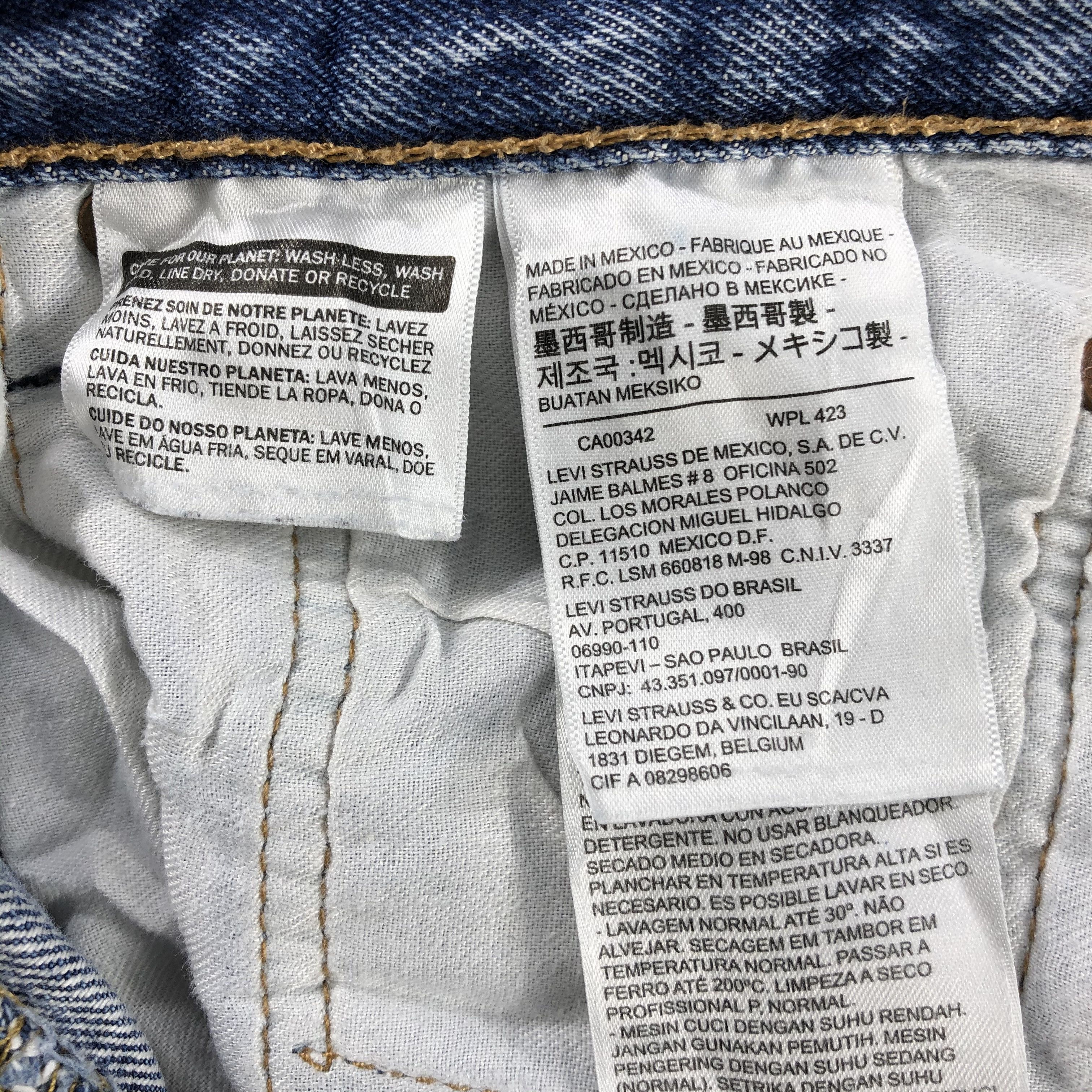 Levi's Vintage Blue Wash Levis 501 Jeans-JM3024 Size US 32 / EU 48 - 15 Thumbnail