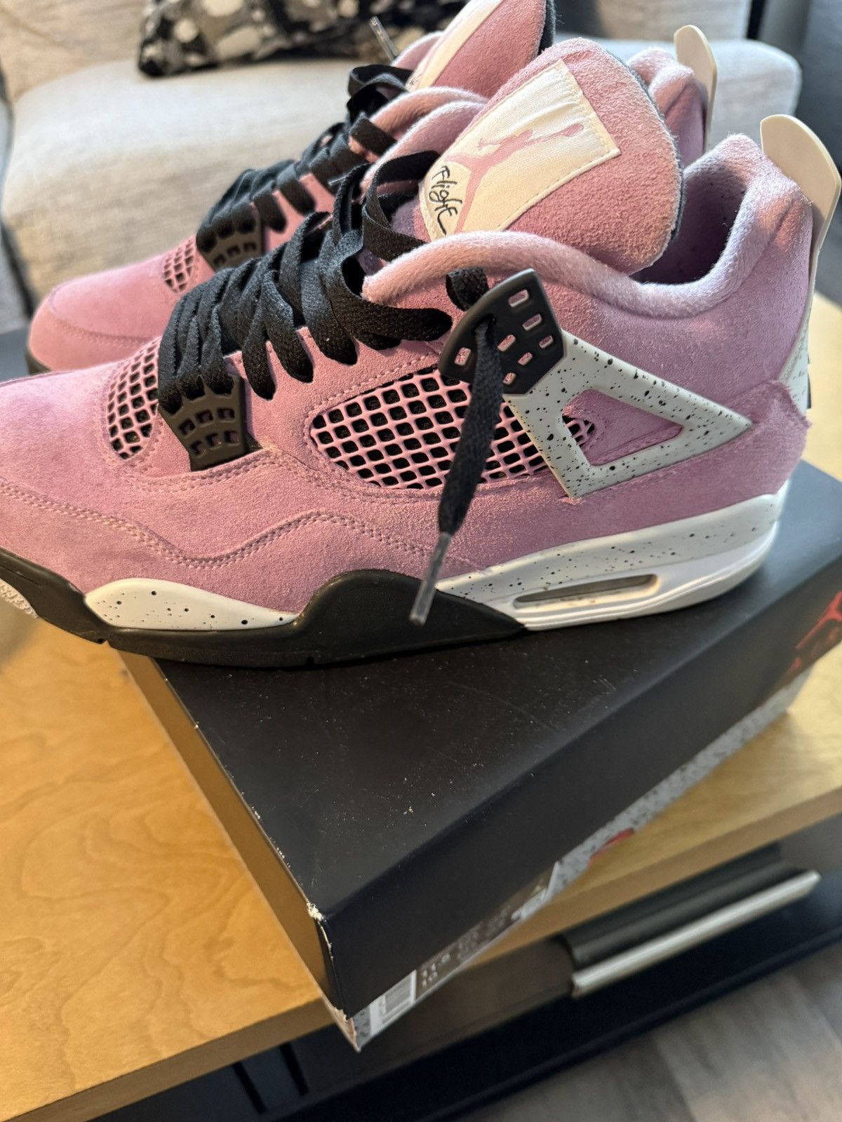 Jordan Brand Jordan 4 Retro Orchid Size US 10 / EU 43 - 2 Thumbnail