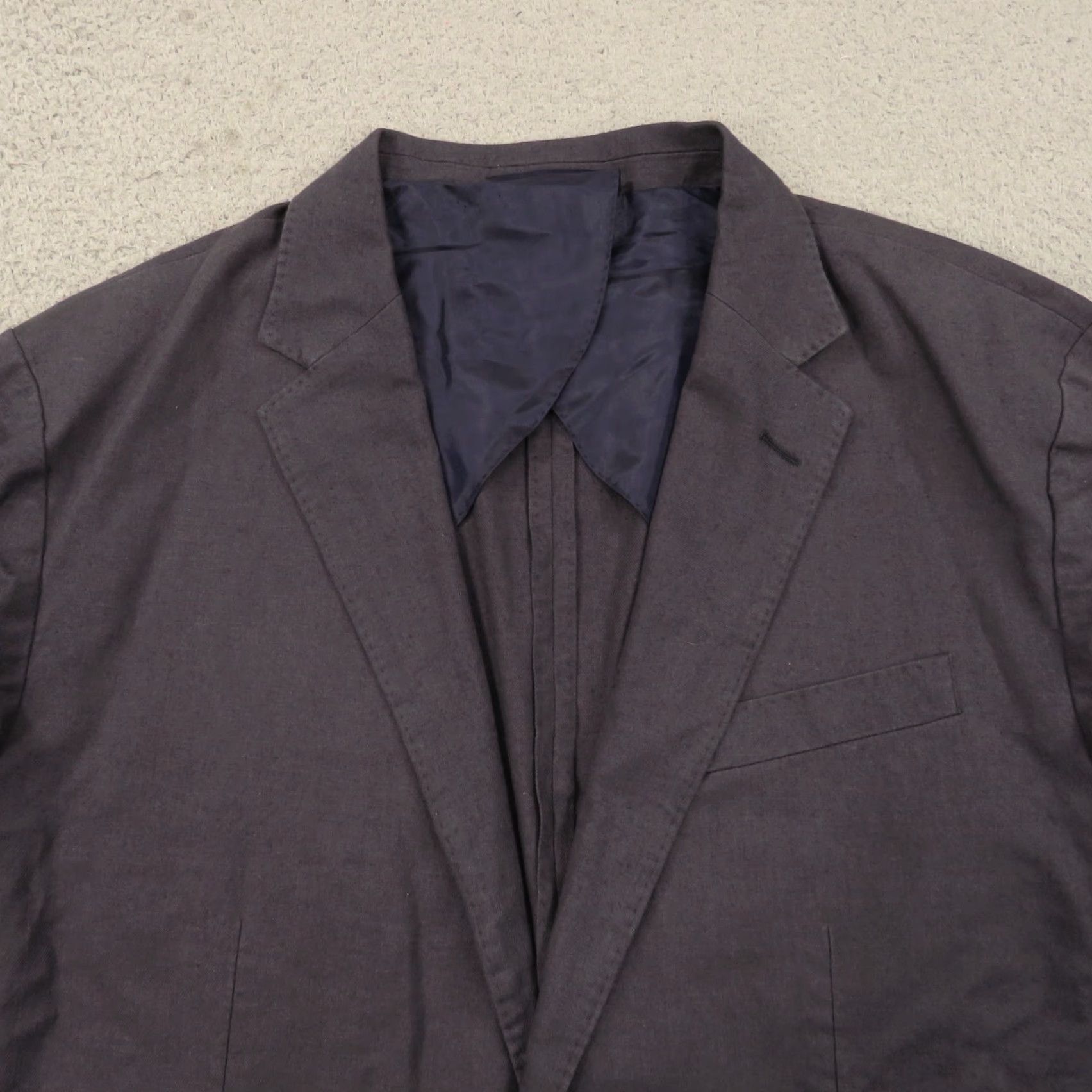 J.Crew J Crew Jacket Mens XL Hemp Cotton Unstructured Blazer 44R Suit Coat Indigo Blue Size 46R - 5 Thumbnail