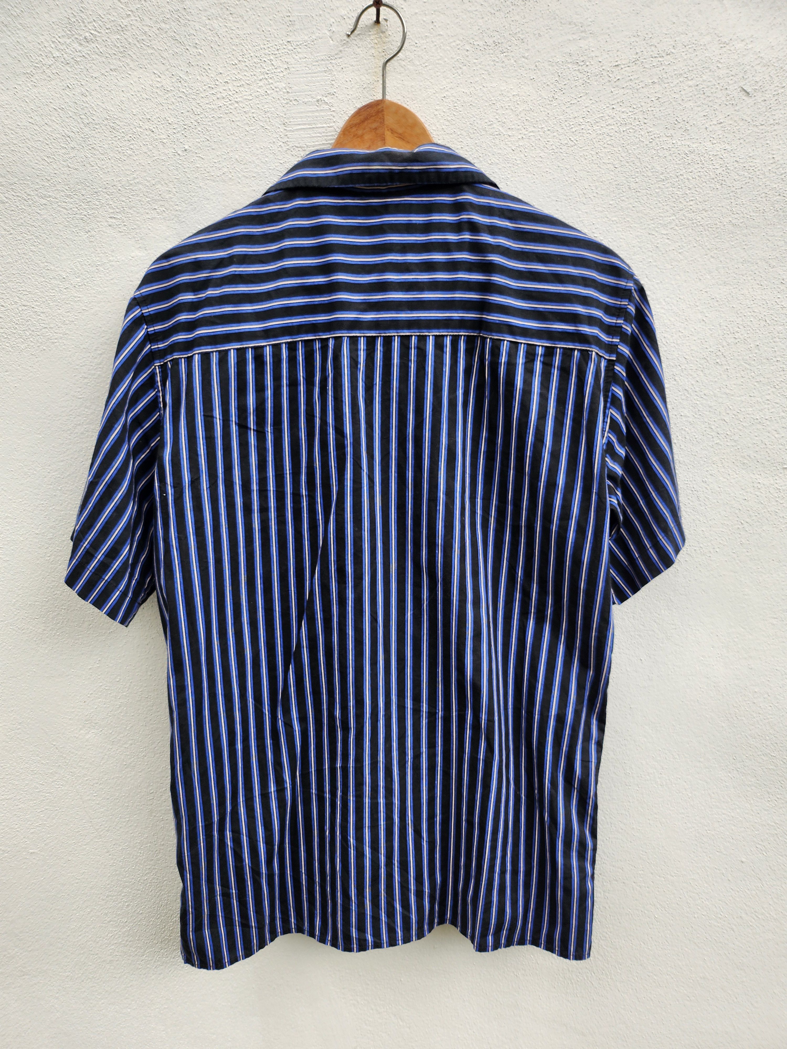 Japanese Brand 💥 Agate Label Stripes Casual Shirt Size US L / EU 52-54 / 3 - 8 Thumbnail