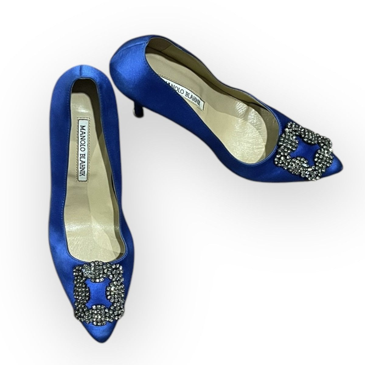 Manolo Blahnik Manolo Blahnik Hangisi 90 Heels Size US 7 / IT 37 - 4 Thumbnail