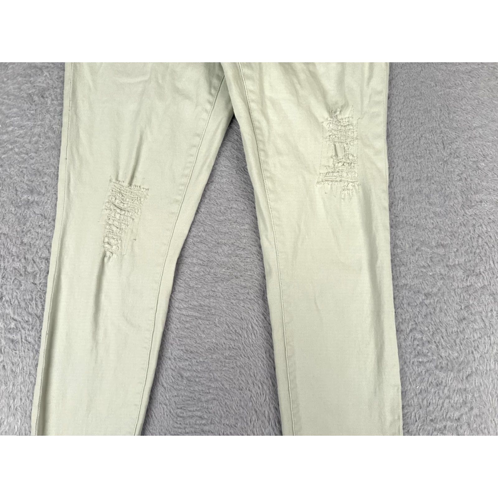 BKE VINTAGE Buckle Jeans Womens 25 Green Denim Mollie Ankle Skinny Cotton Blend Low 28x27 Size 27" / US 4 / IT 40 - 3 Thumbnail