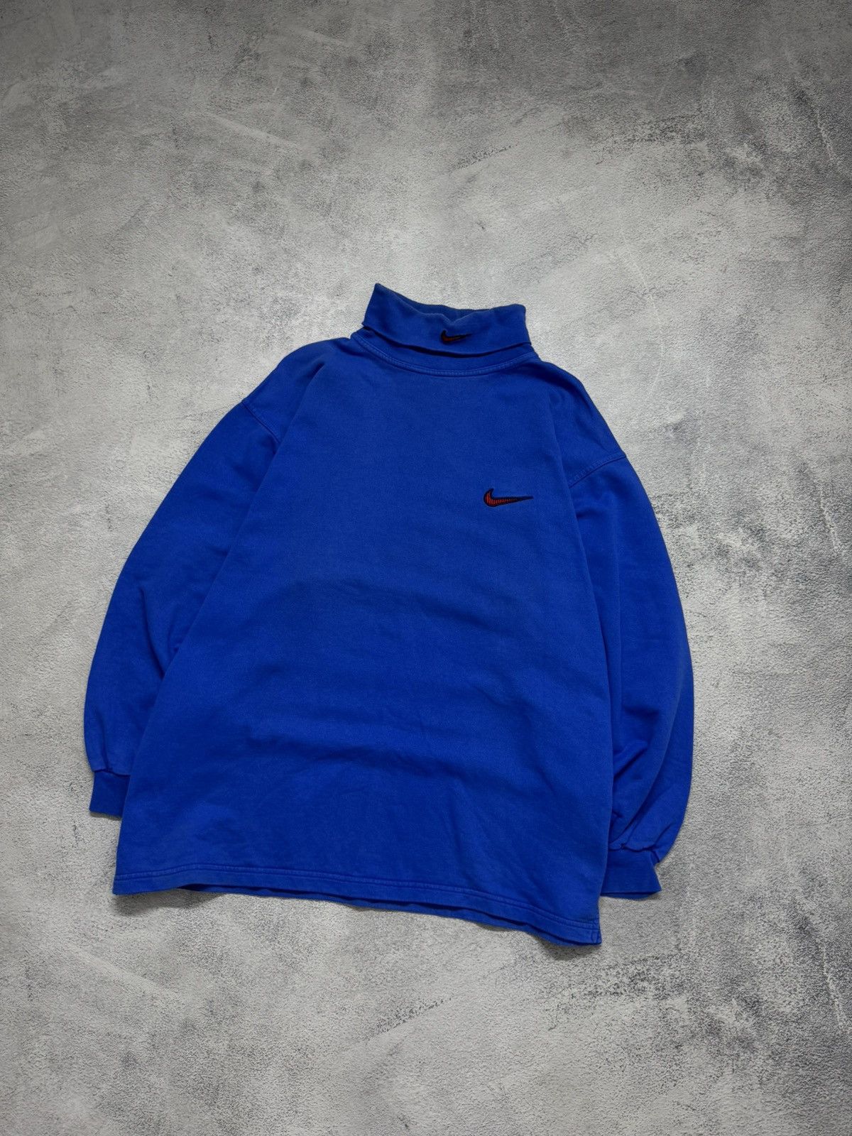 Nike Vintage Y2K Nike Long Sleeve Mini Swoosh 90’s Size US XL / EU 56 / 4 - 4 Thumbnail