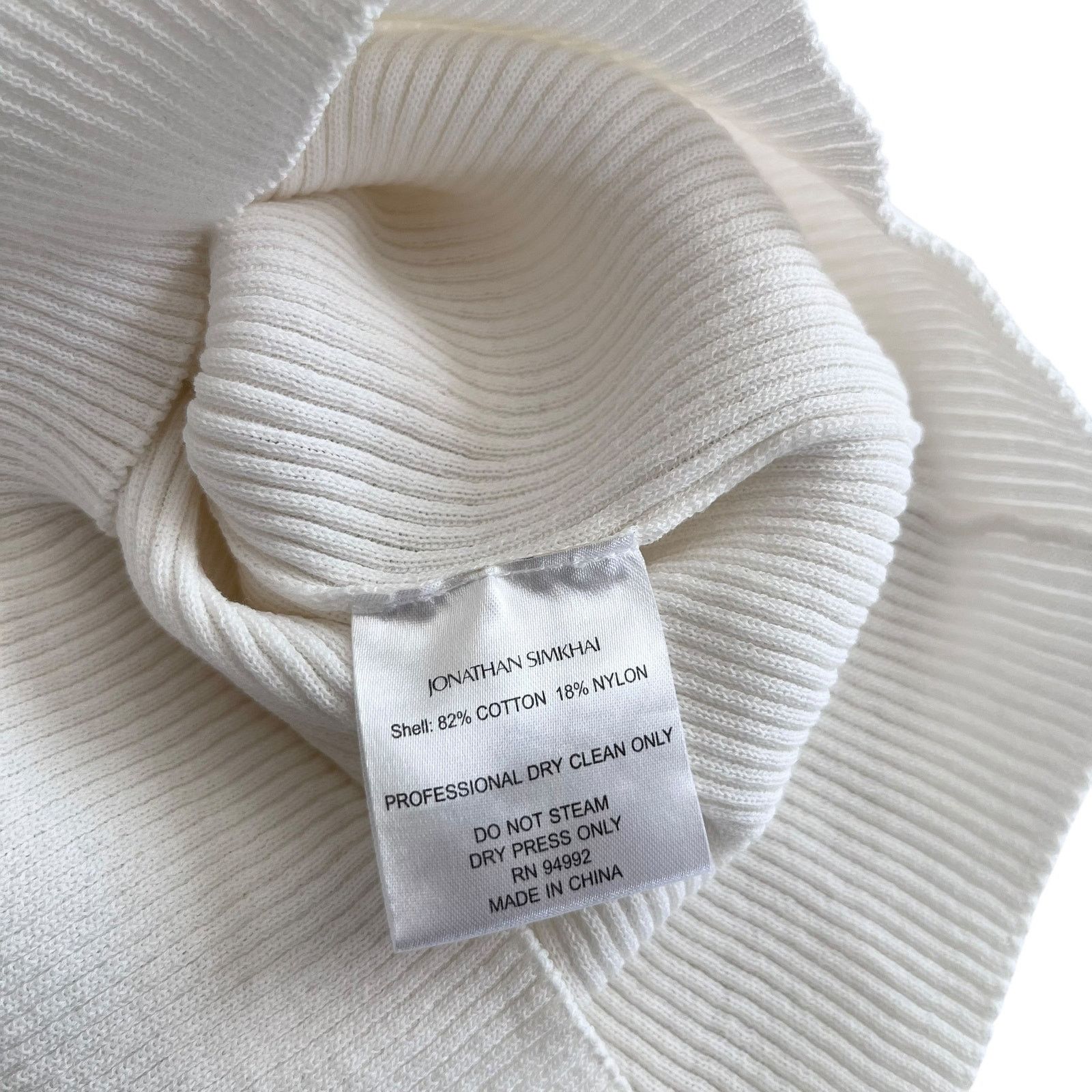 Jonathan Simkhai Jonathan Simkhai Veronica Ribbed Puff Sleeve Sweater Size XS / US 0-2 / IT 36-38 - 9 Thumbnail