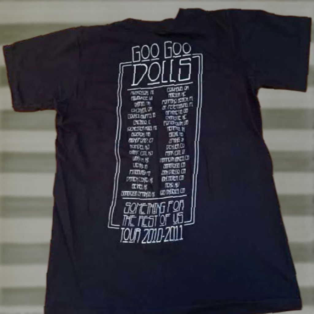 Anvil VINTAGE Goo-Goo Dolls Something for the Rest of Us 2010-2011 Tour Small T-Shirt Women S Black Crew Neck Pullover Short Sleeve Activewear Size S / US 4 / IT 40 - 1 Thumbnail