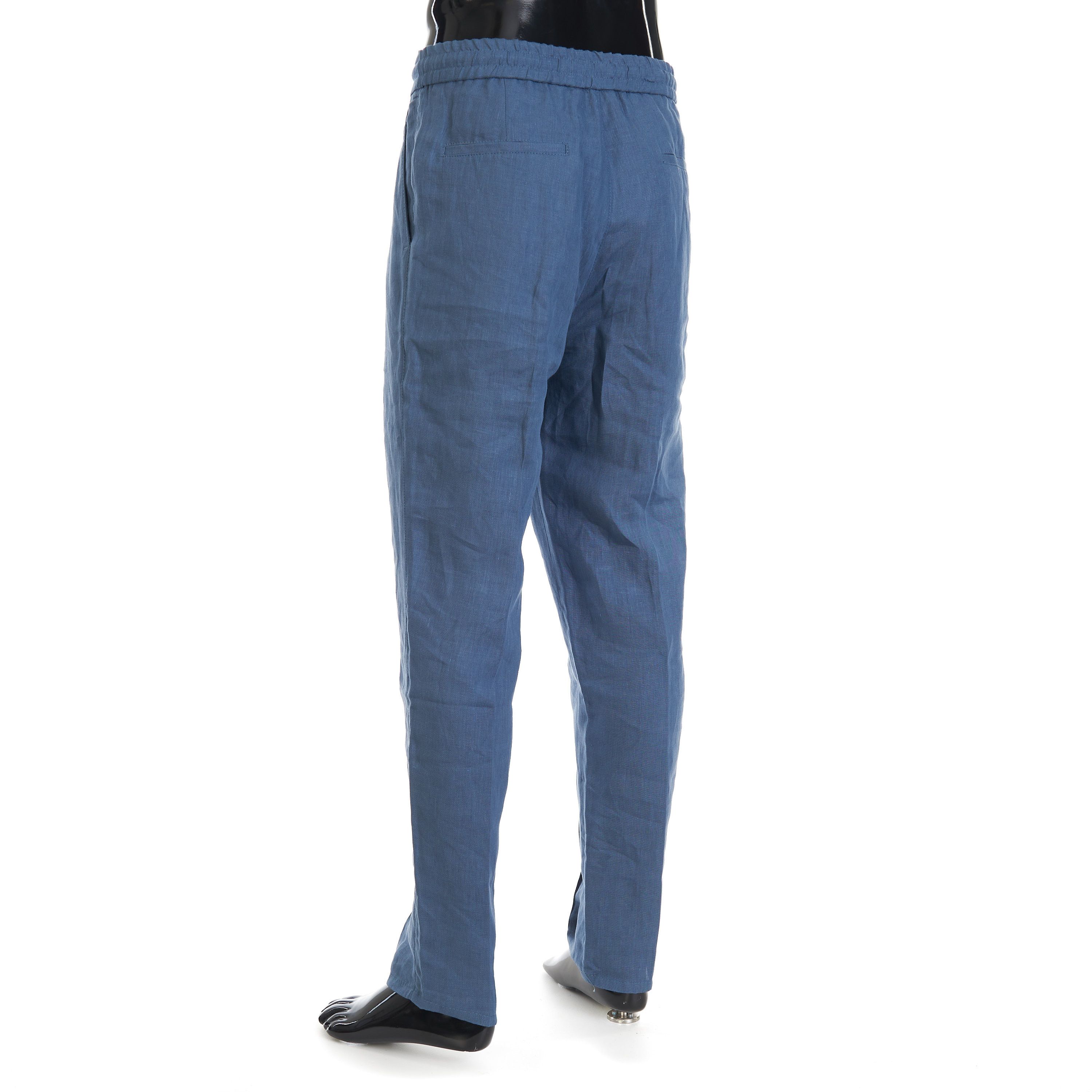 Brunello Cucinelli Relaxed Fit Trousers - Drawstring, Double Pleats, Linen Size US 32 / EU 48 - 6 Thumbnail