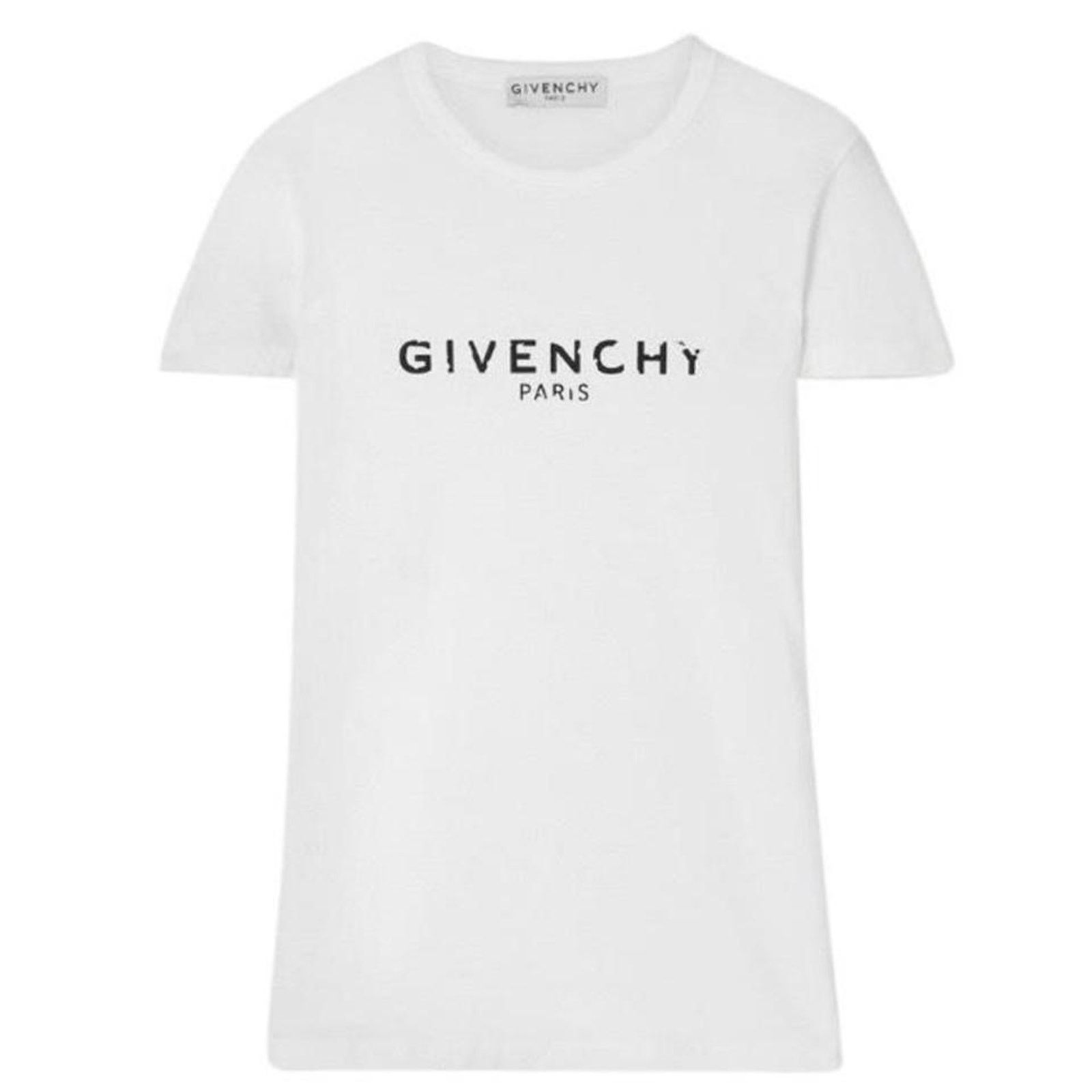 Givenchy GIVENCHY distressed logo printed tee shirt Size XS / US 0-2 / IT 36-38 - 1 Thumbnail