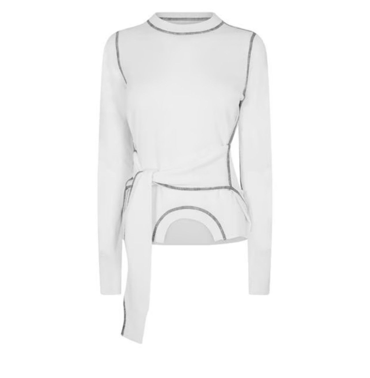 image of Maison Margiela Mmm Crew Neck Ld41 in White, Women's (Size Small)