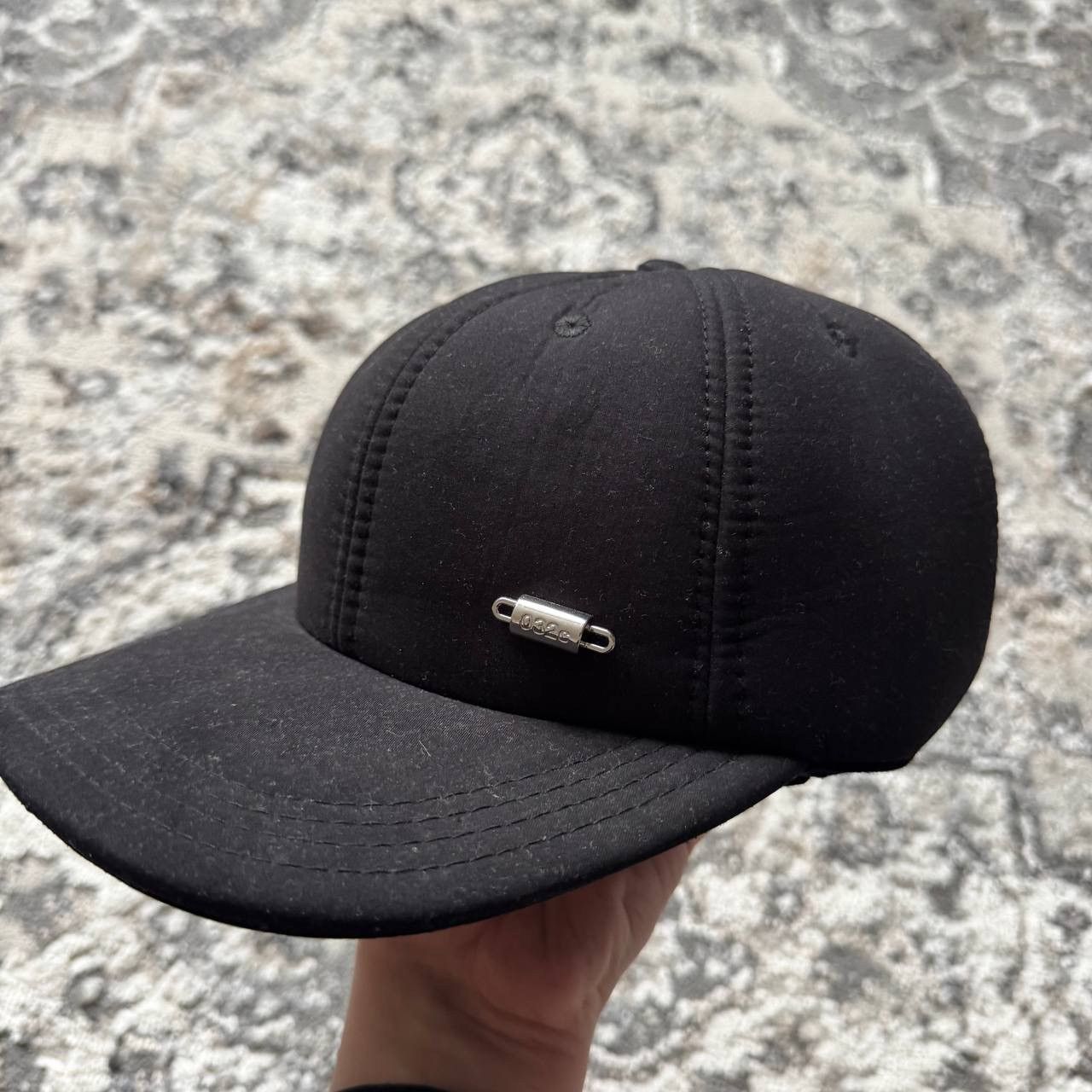 032c 032c Workshop Padded Black Metallic 6 Panel Logo Cap Hat Size ONE SIZE - 5 Thumbnail