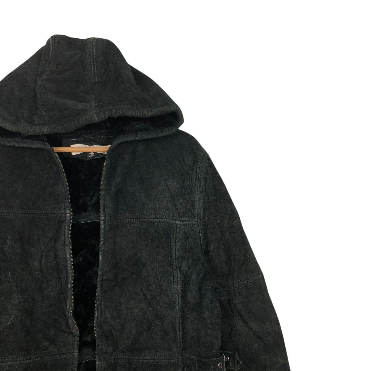 Japanese Brand 🔥VINTAGE LEATHER JACKET FUR BLANKET MAURICES ISSEY MIYAKE Size US M / EU 48-50 / 2 - 8 Thumbnail