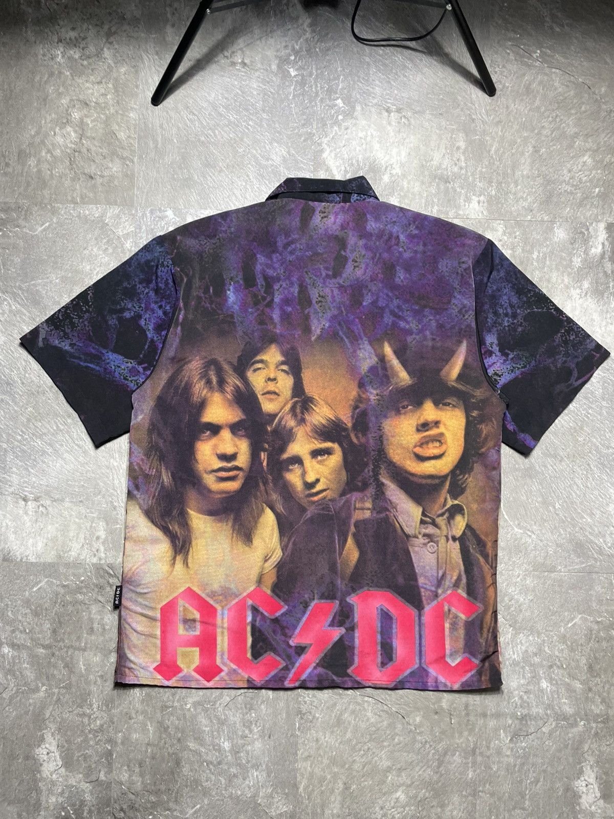 AC/DC Vintage AD/DC Graphic Shirt Short Sleeve Band 90s Made USA Size US XL / EU 56 / 4 - 8 Thumbnail