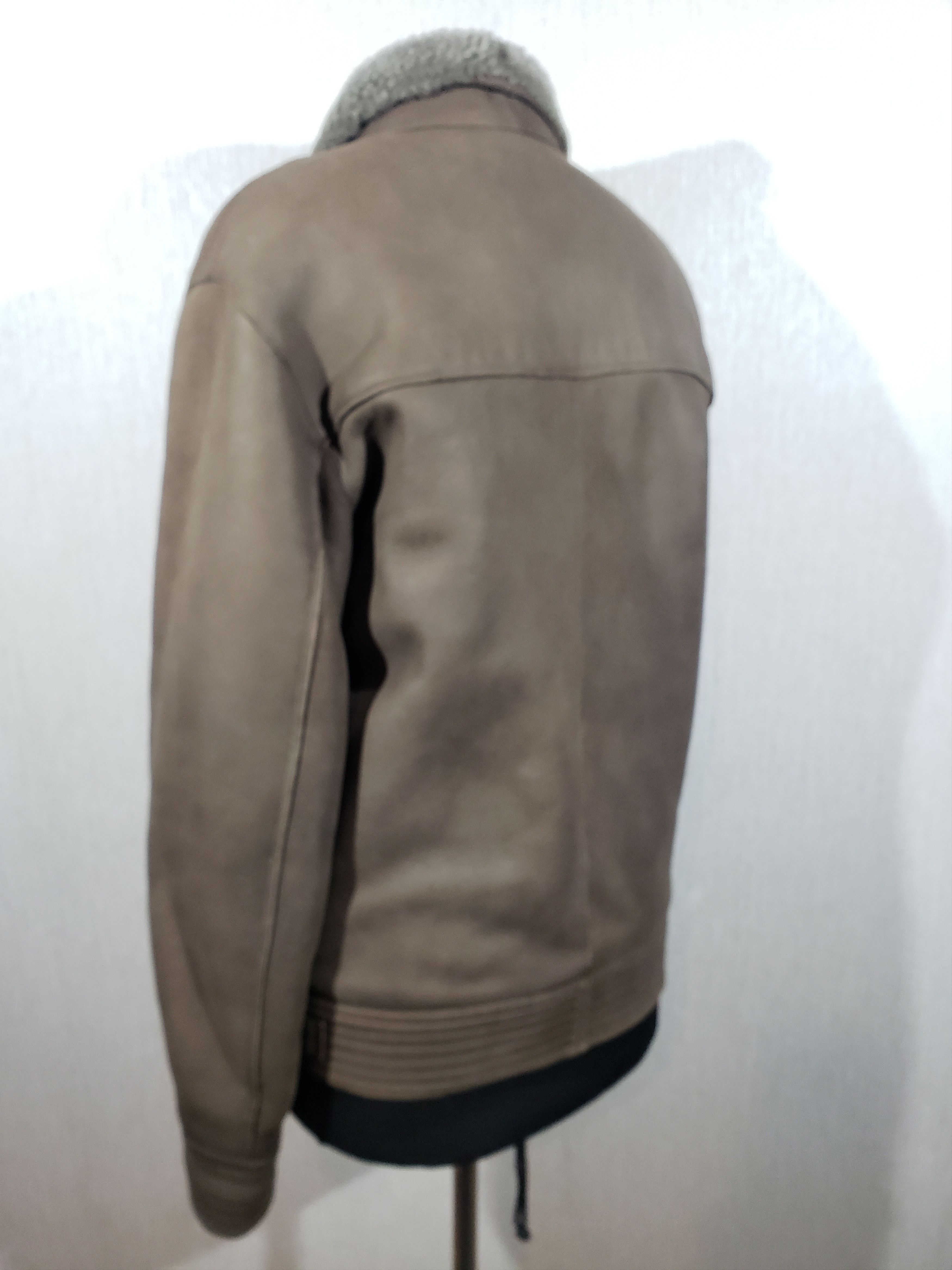Other Men's brown sheepskin coat with a metal zipper. Size US L / EU 52-54 / 3 - 6 Thumbnail