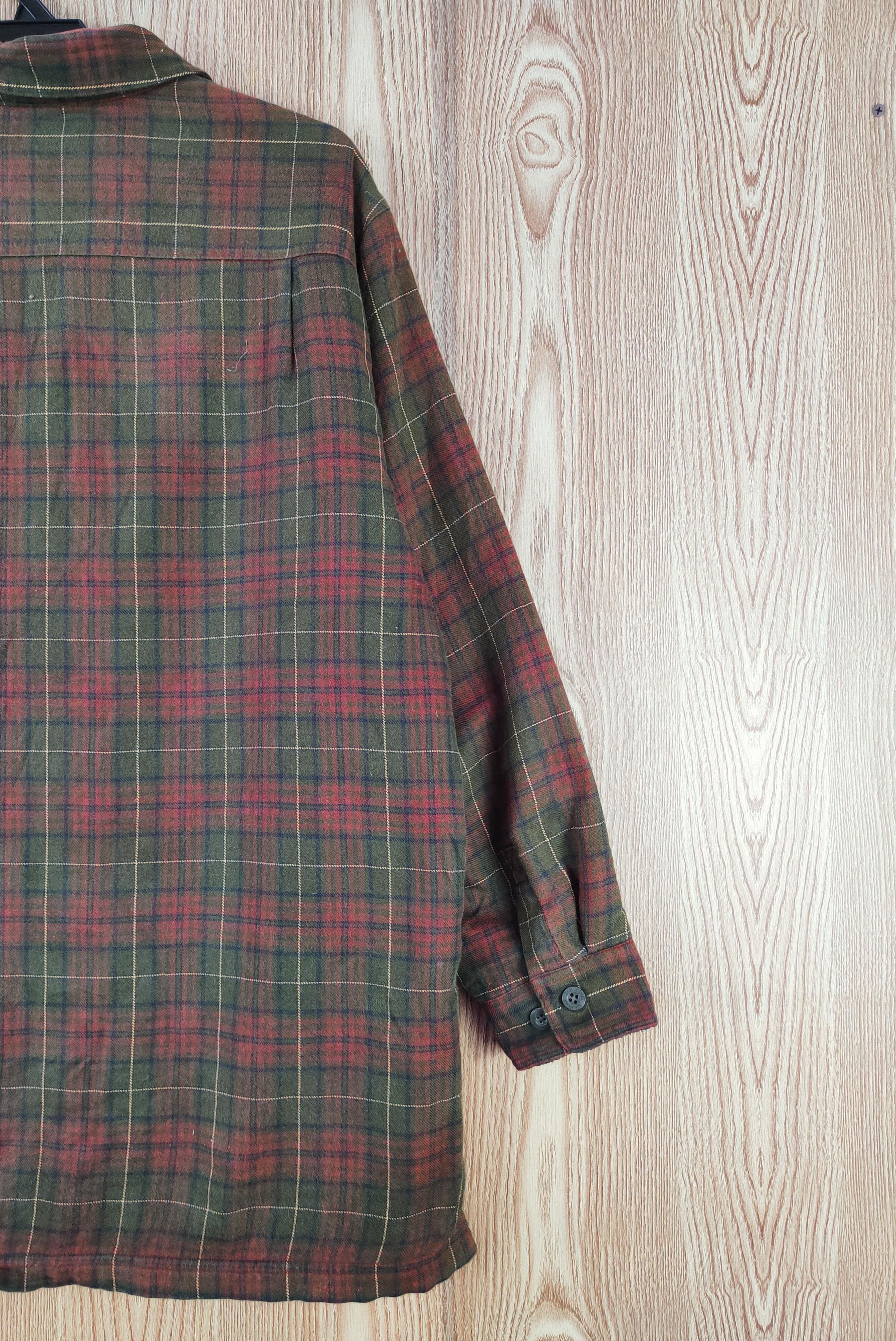 Japanese Brand × L.L. Bean L.L.Bean Olive Red Button checkered jacket #W259 Size US M / EU 48-50 / 2 - 10 Thumbnail