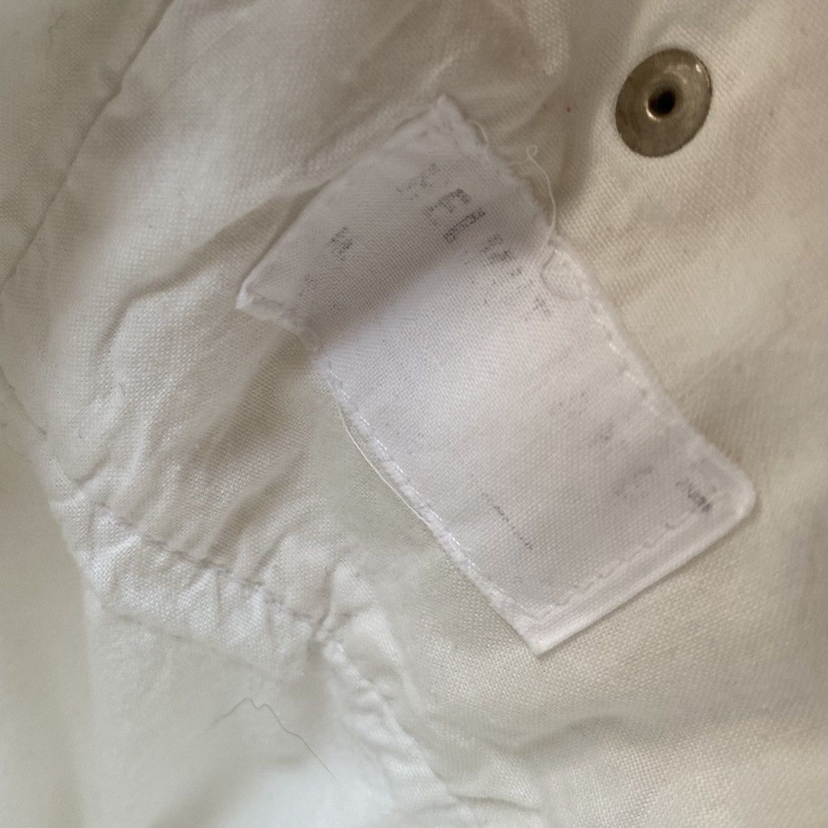 Helmut Lang Archive White Denim Raw Hem Size US 28 / EU 44 - 4 Thumbnail