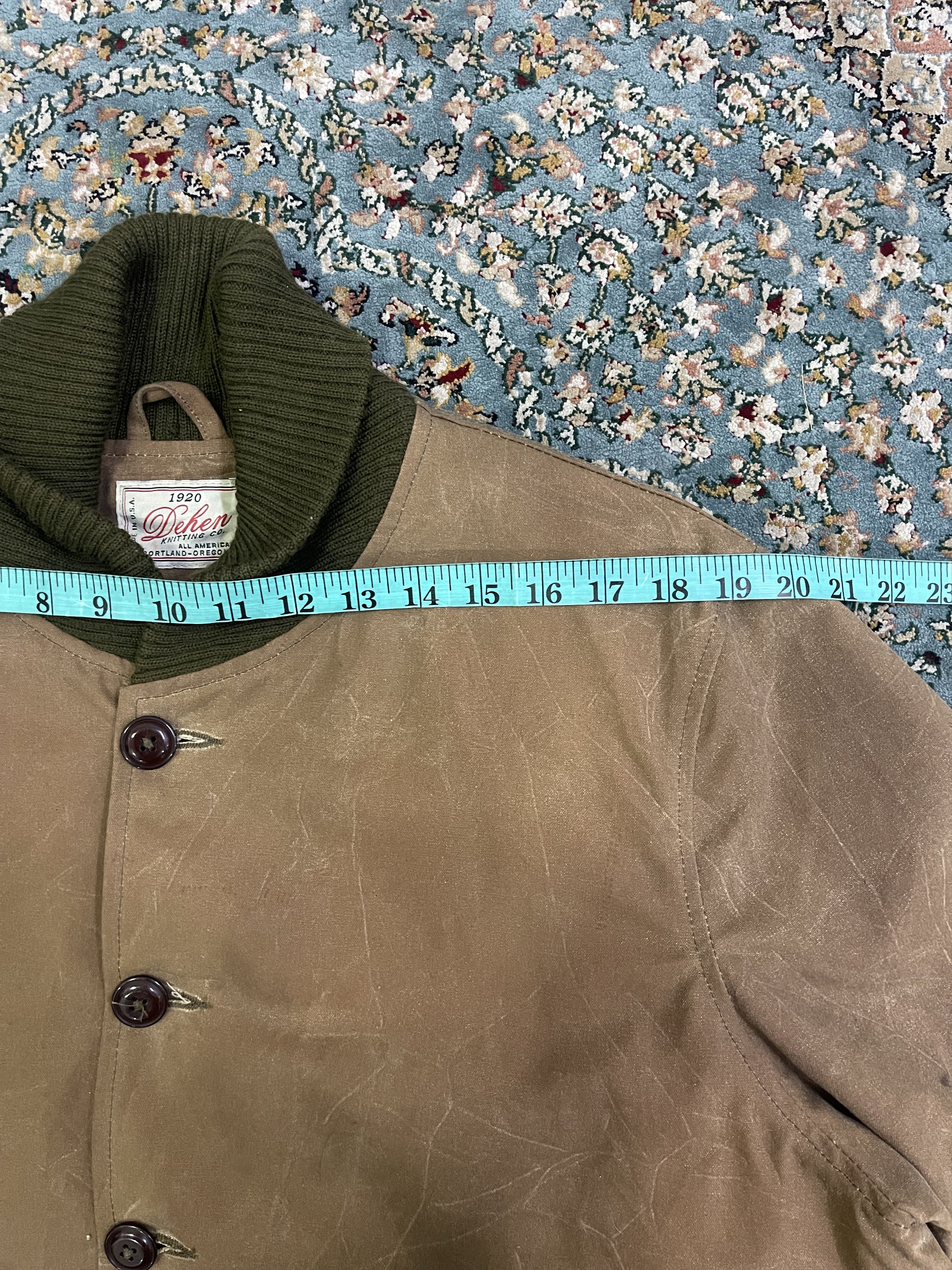 Dehen 1920 Dehen 1920 N-1 Deck Wax Oil Jacket Size US XXL / EU 58 / 5 - 11 Thumbnail
