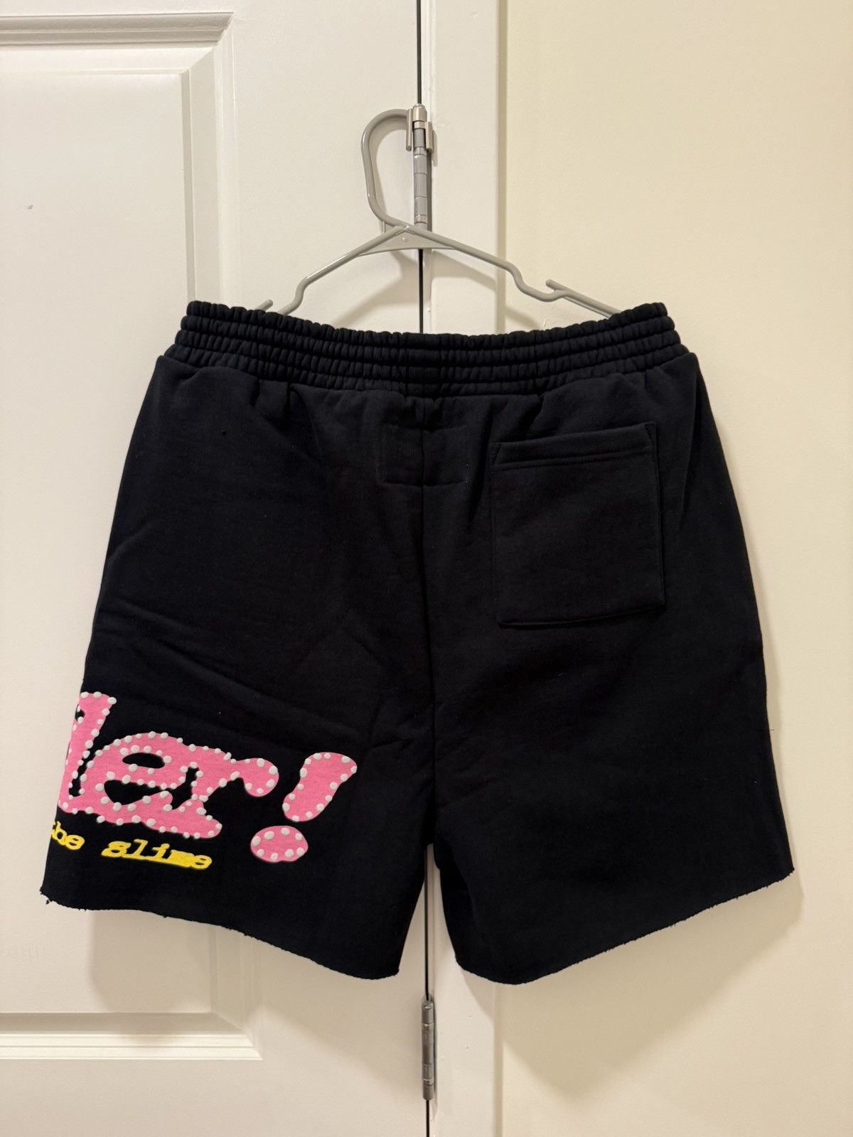 Sp5der Sp5der V2 punk sweat shorts ‘black’ Size US 31 - 2 Thumbnail