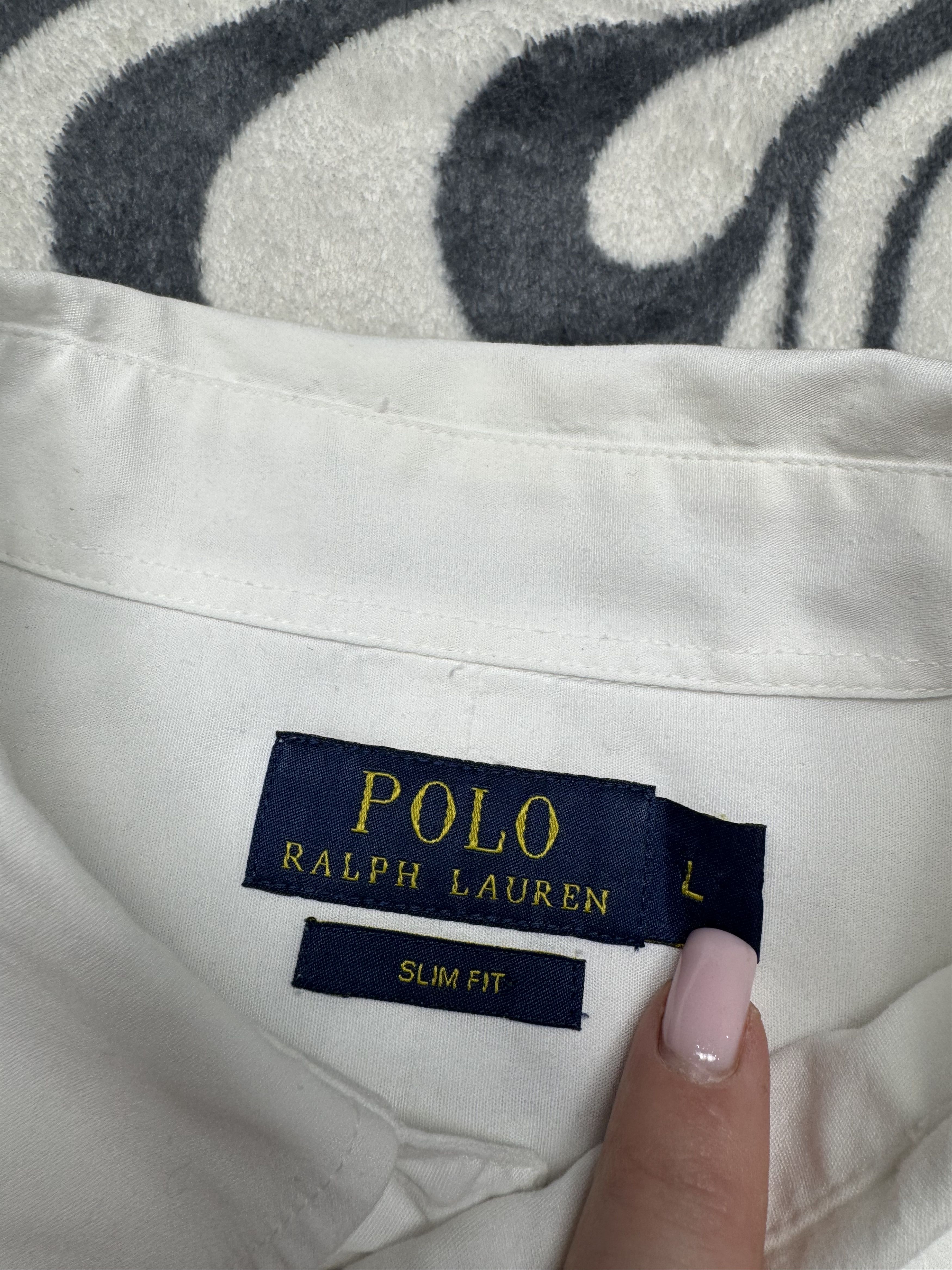 Polo Ralph Lauren Polo Ralph Lauren Mens Long Sleeve White Shirt Slim Fit Size US L / EU 52-54 / 3 - 4 Thumbnail
