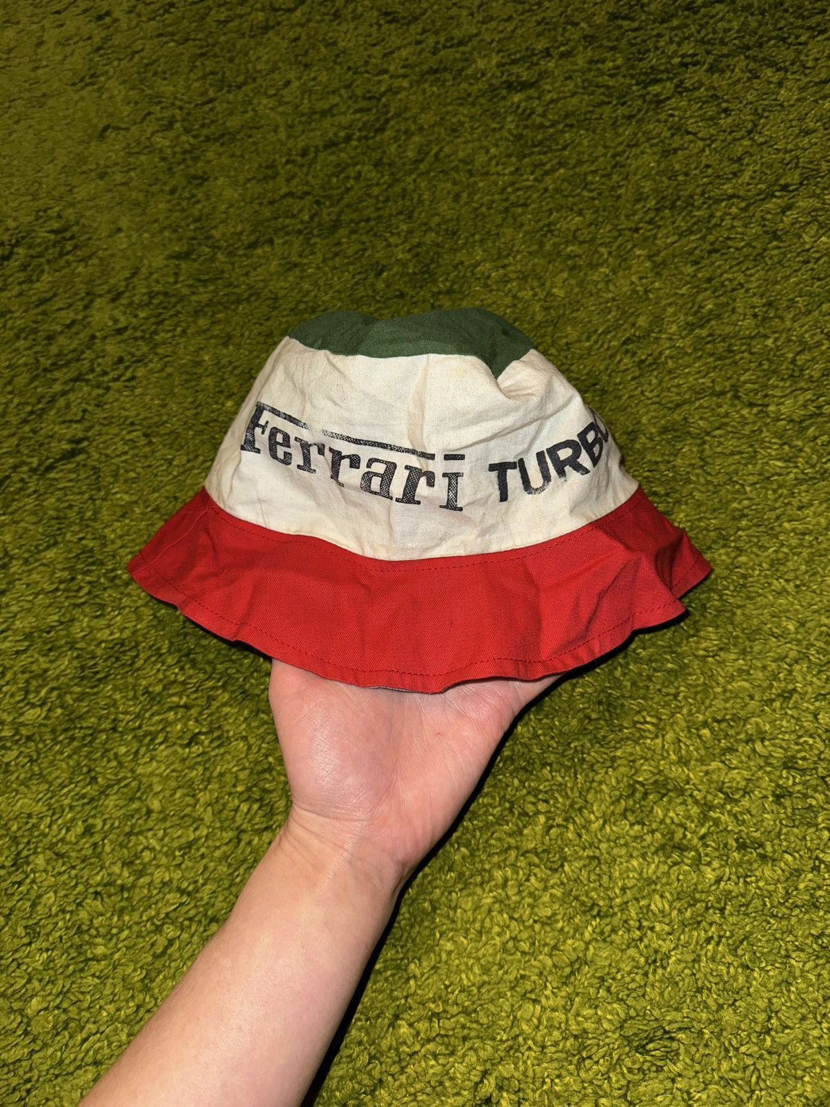 Ferrari × Vintage Ferrari turbo 1990s vintage racing bucket hat Size 32 - 1 Thumbnail