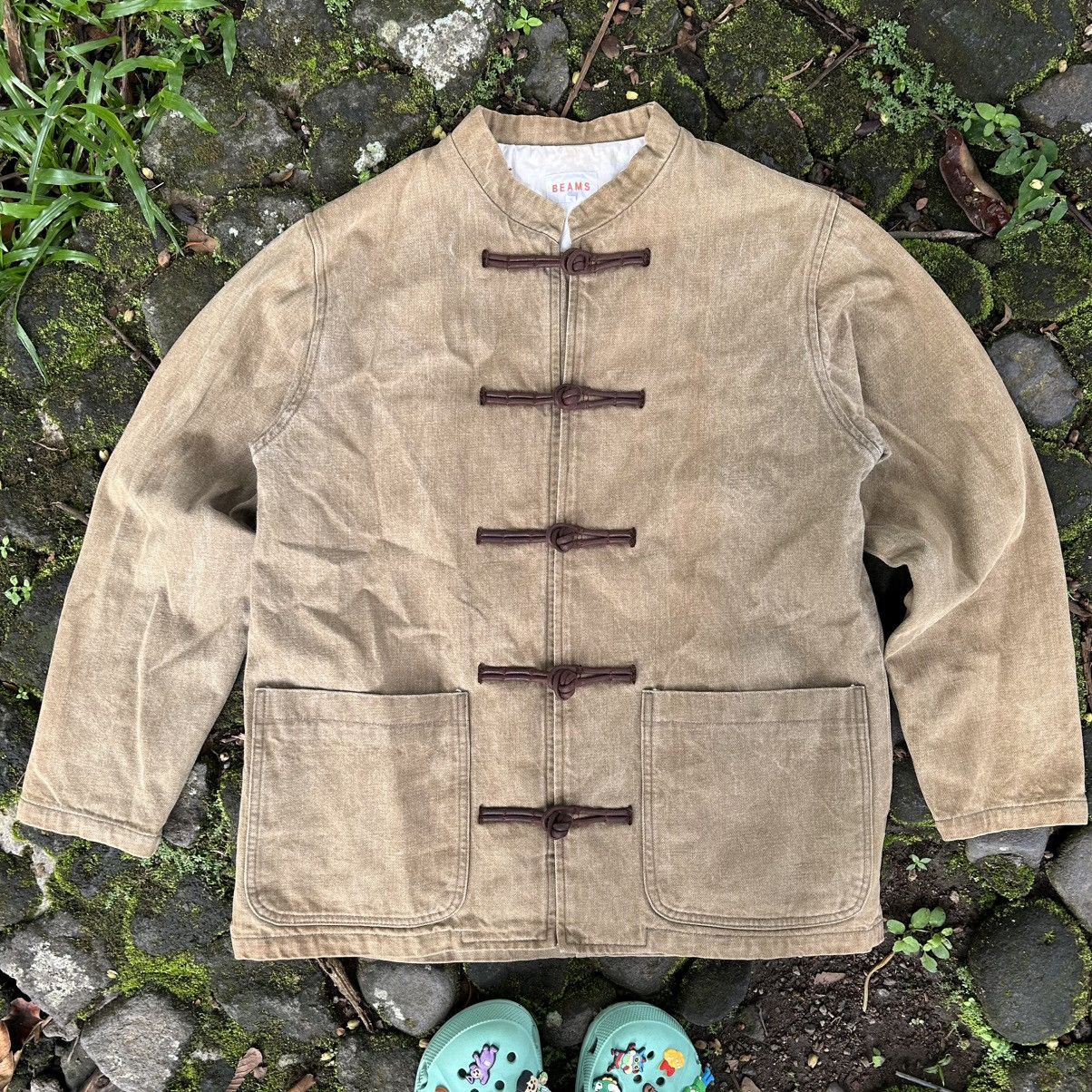 Beams Plus Vintage Jacket Canvas Beams Japan Chines Style Size US L / EU 52-54 / 3 - 1 Thumbnail