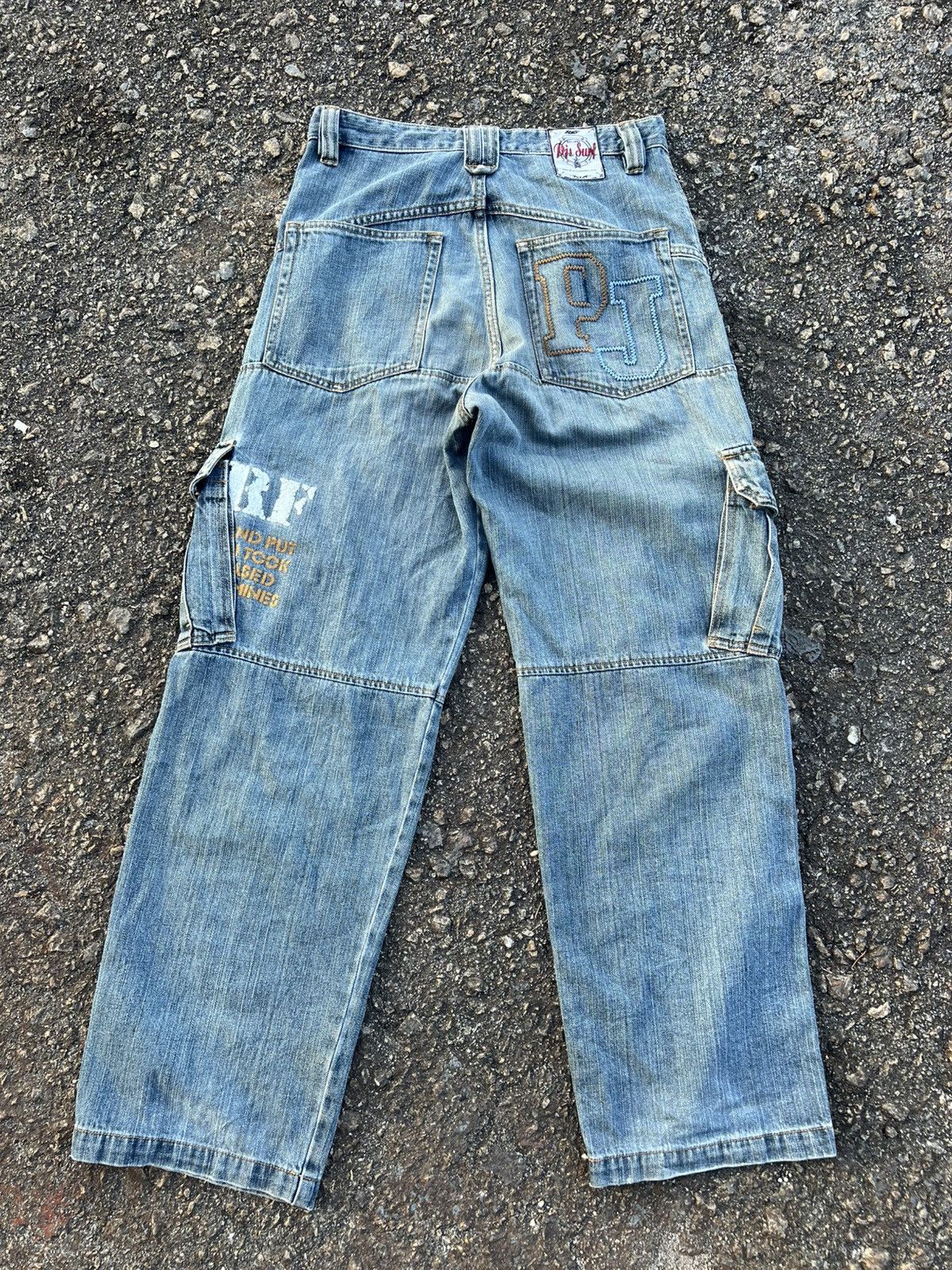 JNCO Vintage PJ’S SURF cargo Baggy Denim Size US 31 - 12 Thumbnail