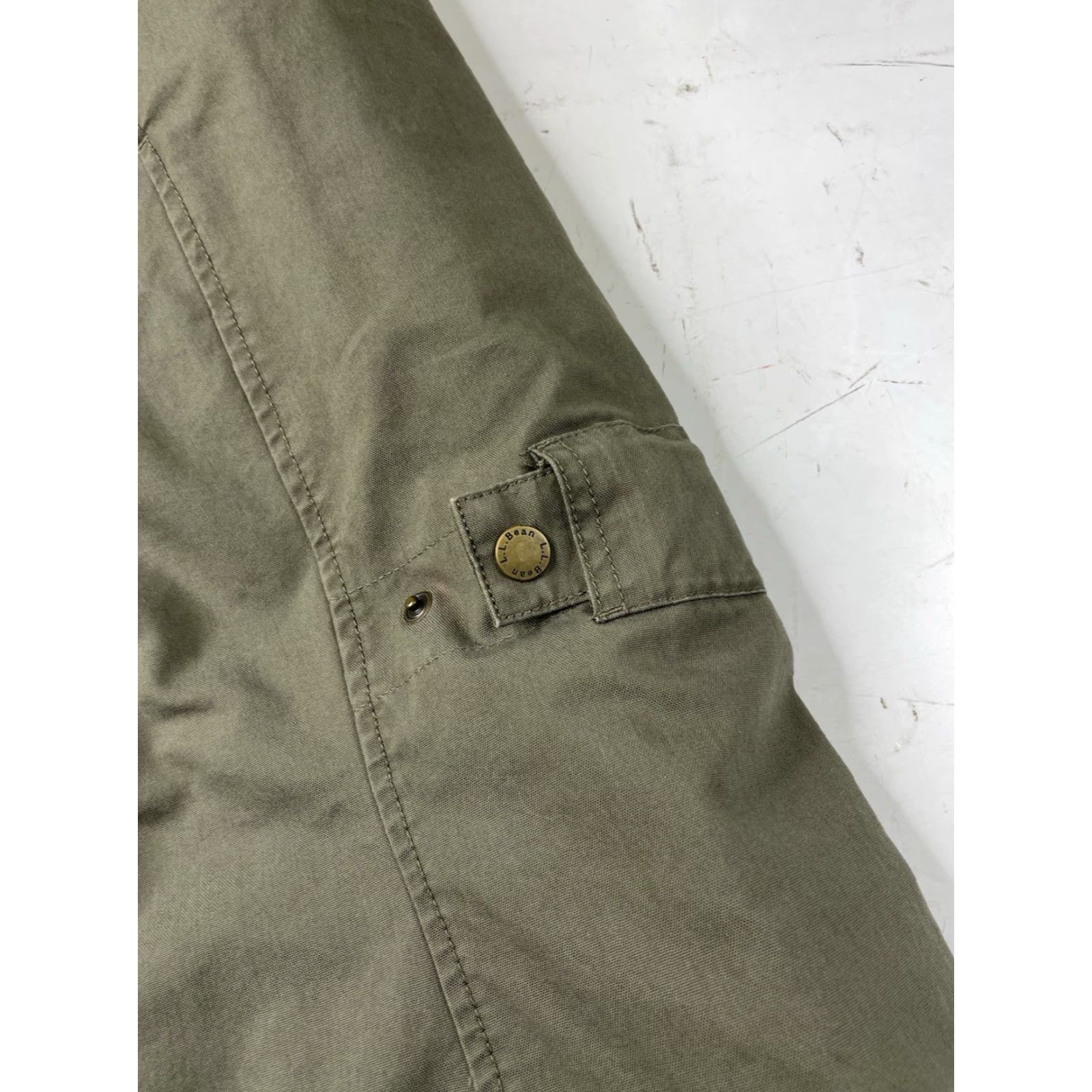 Vintage VINTAGE L.L. Bean Fireside Field Coat Jacket 503272 Flannel Lined Womens Large Green Wool Accents Embroidered Logo Pockets Inner Pockets Button Size L / US 10 / IT 46 - 8 Thumbnail