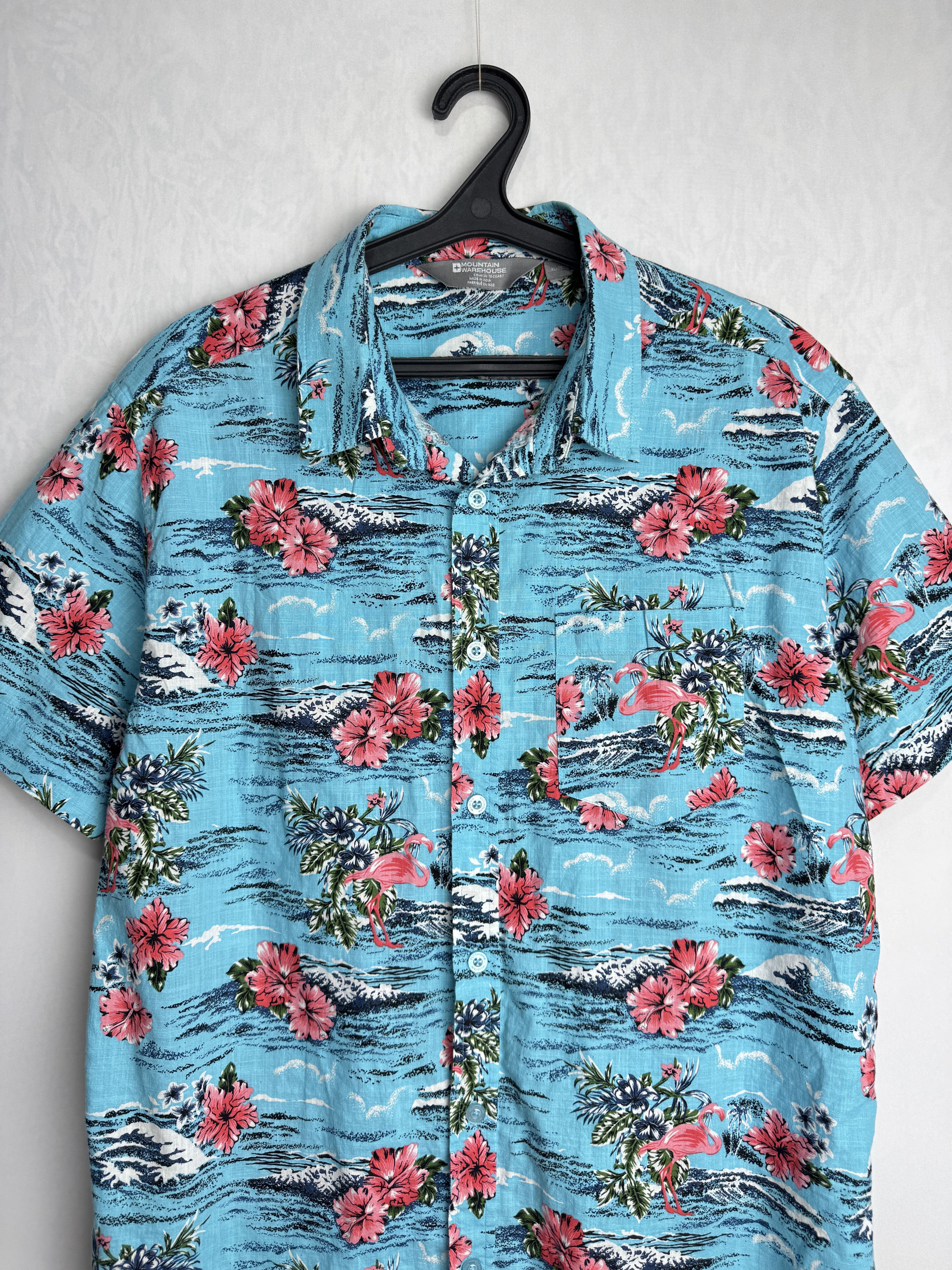 Other MOUNTAIN WAREHOUSE men’s Hawaiian cotton button up shirt Size US XL / EU 56 / 4 - 6 Thumbnail