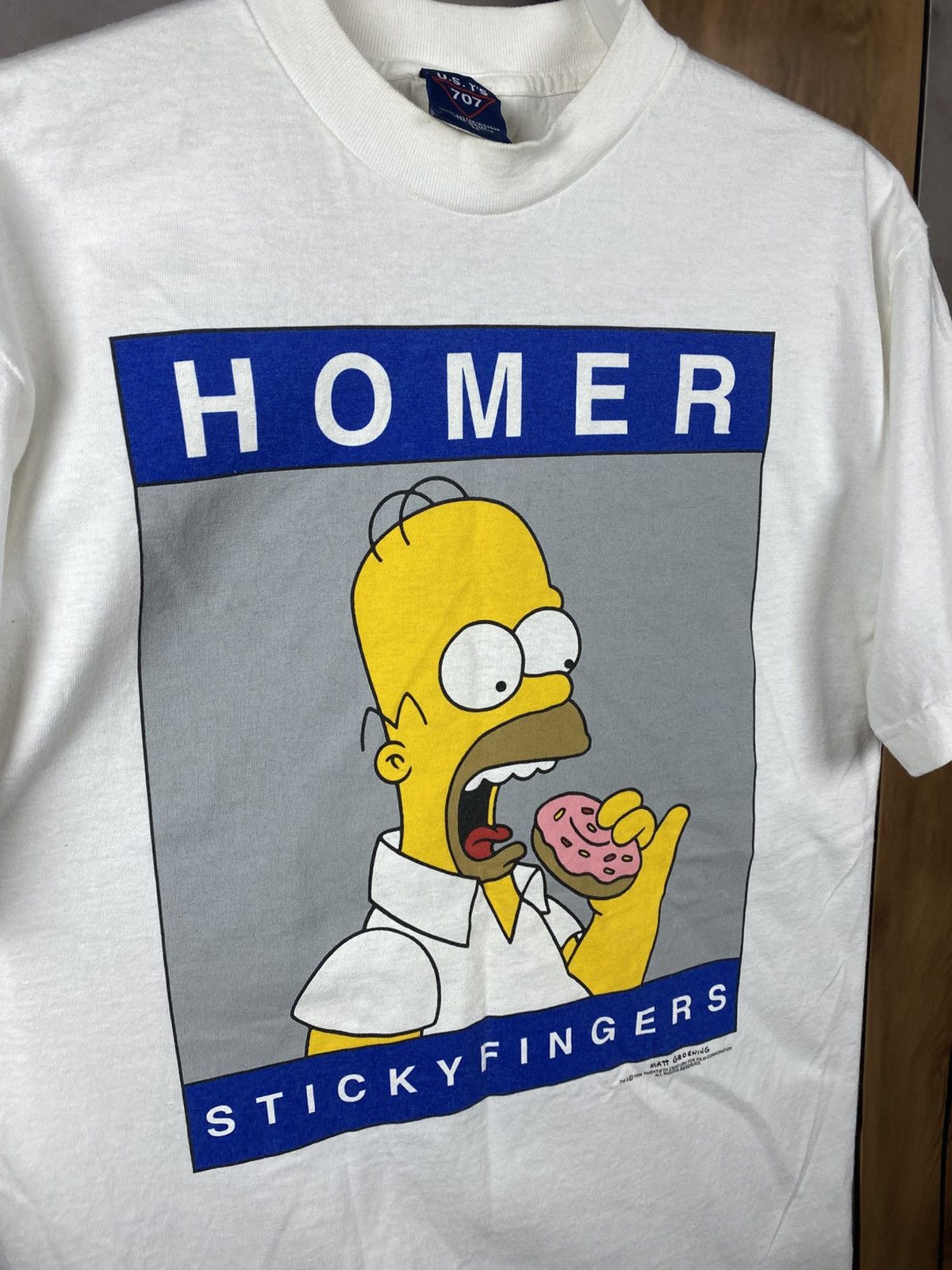 The Simpsons 🍩Vintage 1998 T-Shirt The Simpsons Homer Sticky Fingers 🍩 Size US M / EU 48-50 / 2 - 2 Thumbnail
