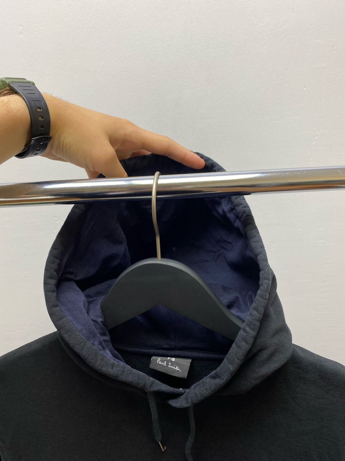 Paul Smith × Vintage Vintage Paul Smith Surfing Rat Hoodie M Men’s Black Size US M / EU 48-50 / 2 - 11 Thumbnail